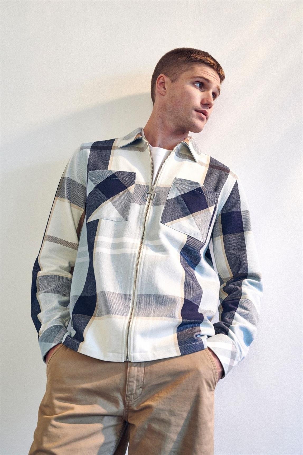 Barbour Ettrick Dış Gömlek TN97 Blue Chalk Tartan