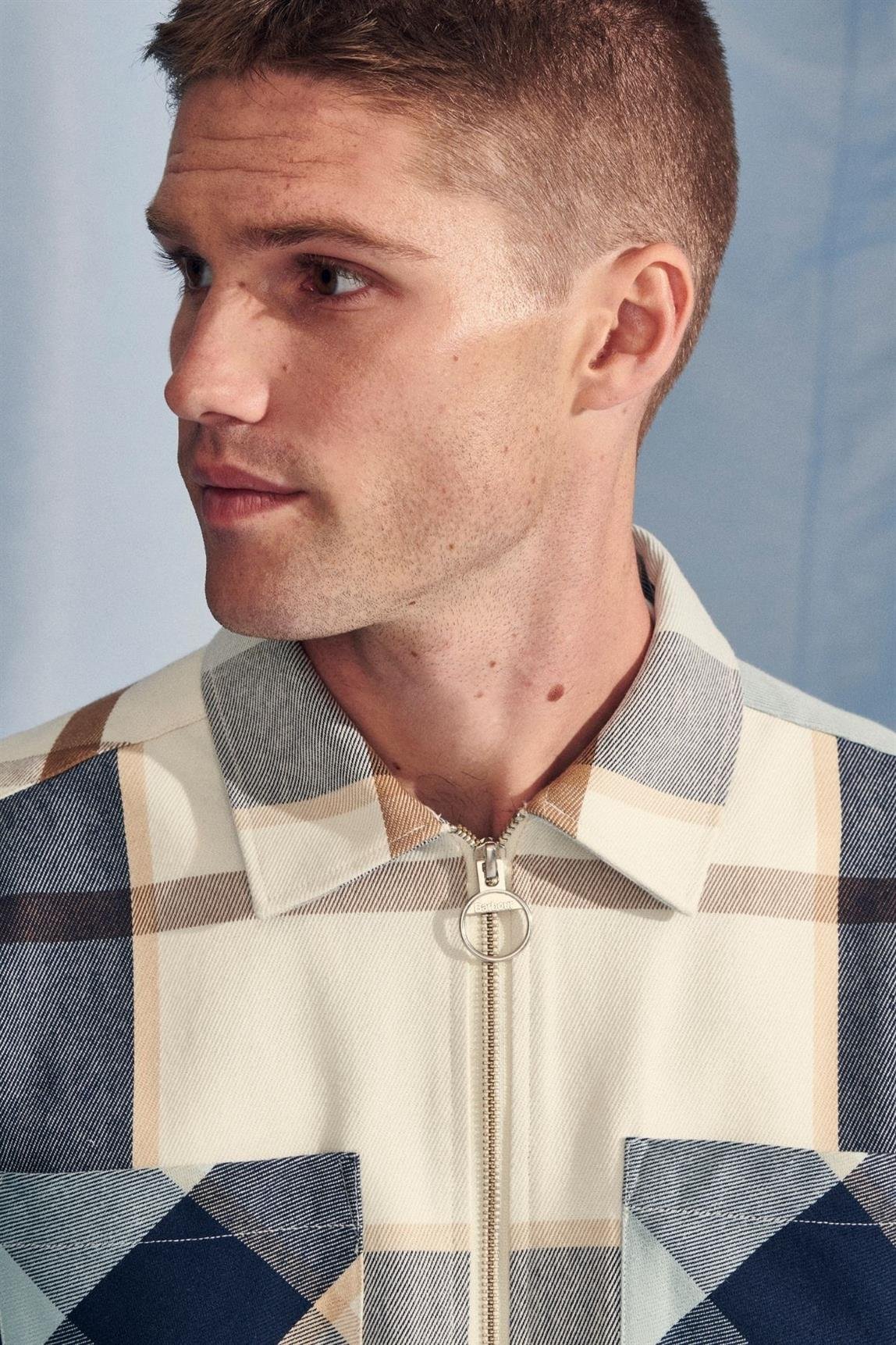 Barbour Ettrick Dış Gömlek TN97 Blue Chalk Tartan