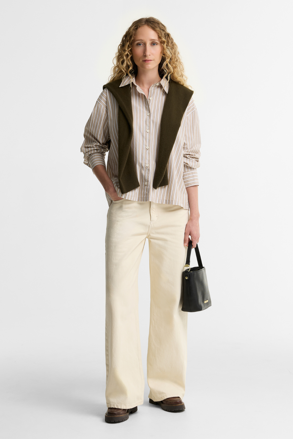 Barbour Fawne Gömlek BE93 Warm Trench Stripe