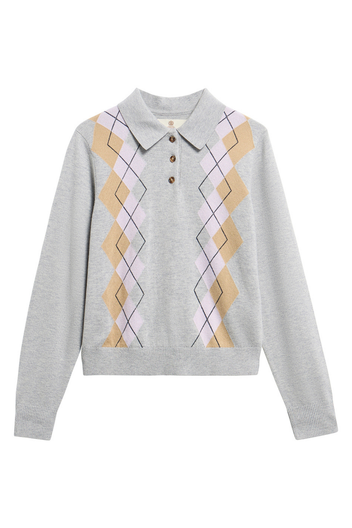 Barbour Fawne Knitted Kazak MI12 Grey Multi
