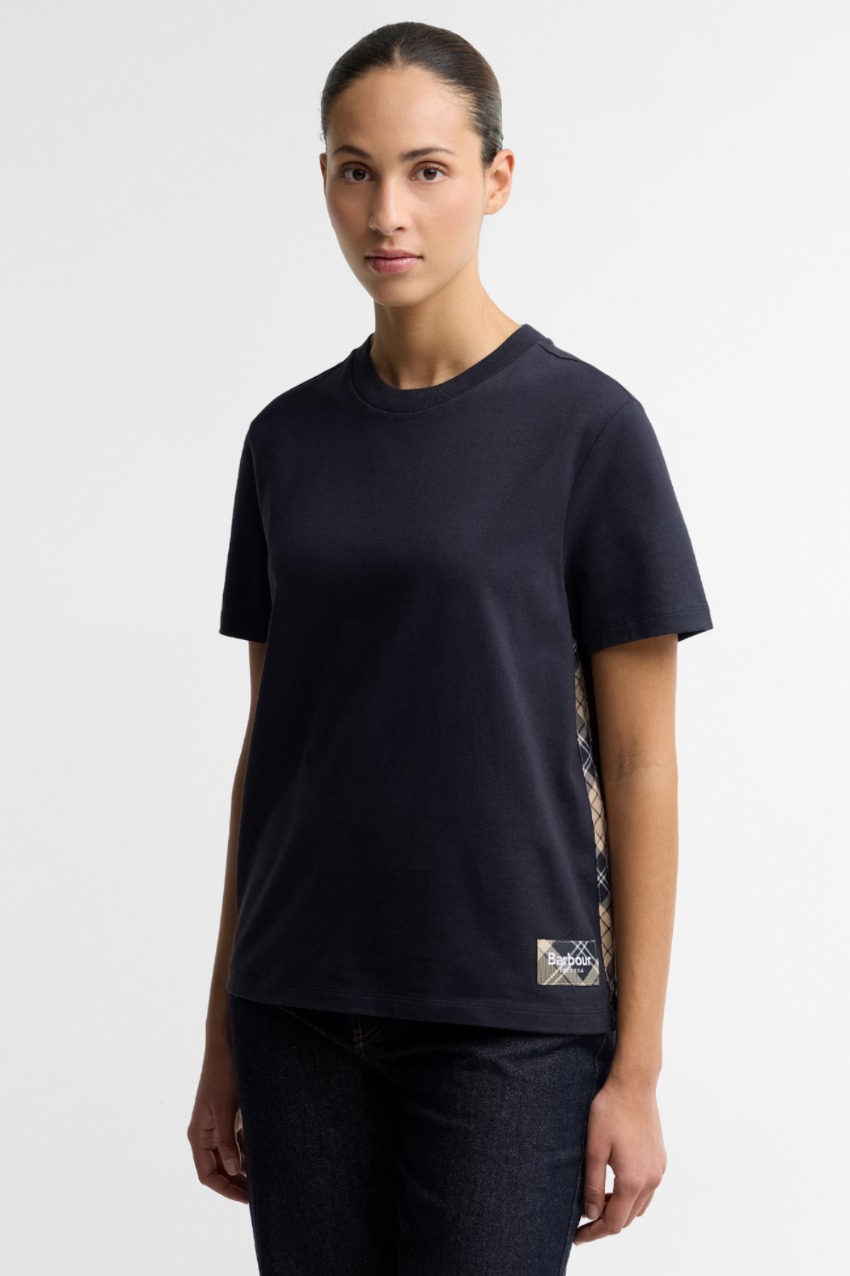 Barbour Fawne Top T-shirt NY99 Dark Navy