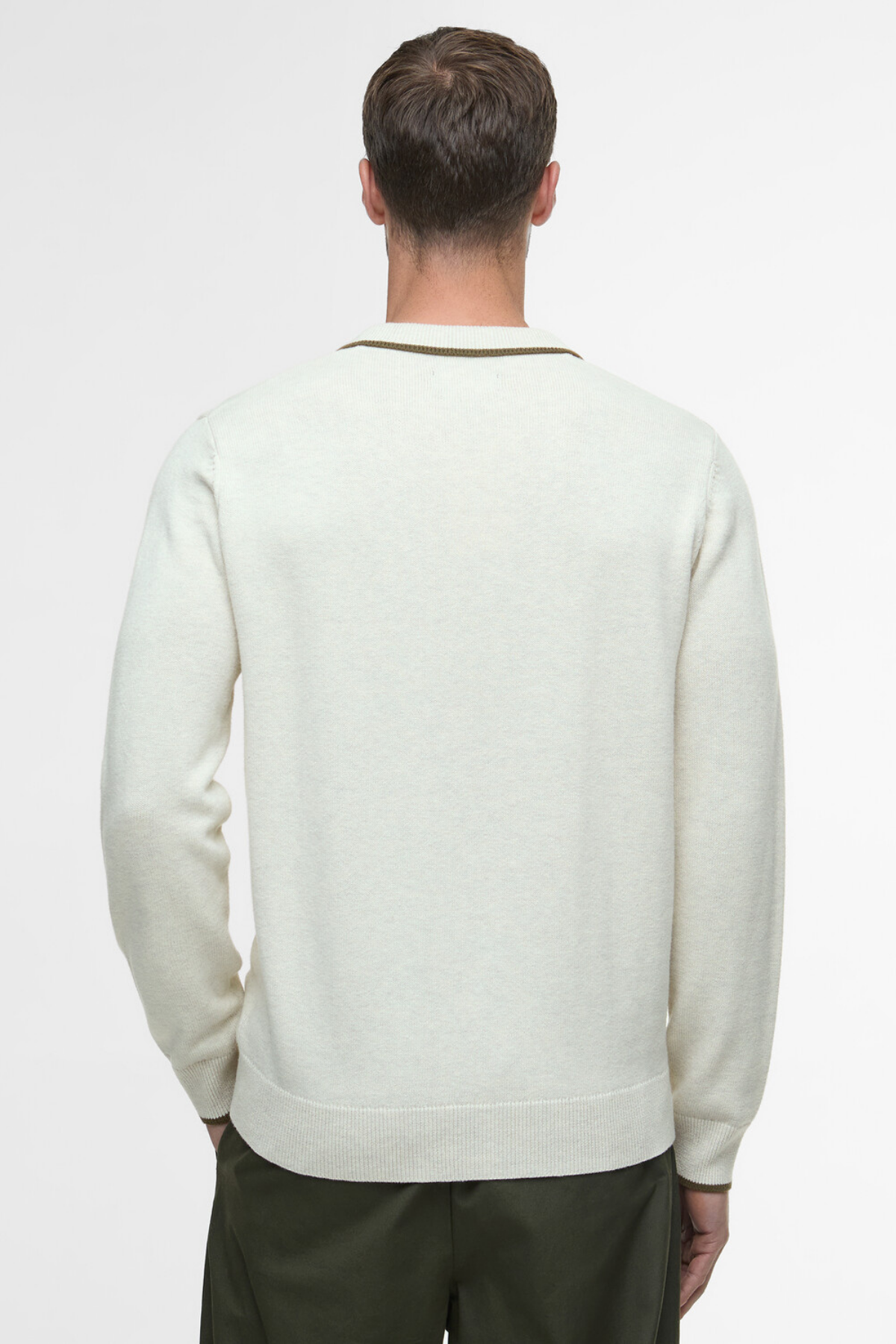 Barbour Fenhill Knitted Kazak WH32 Whisper White