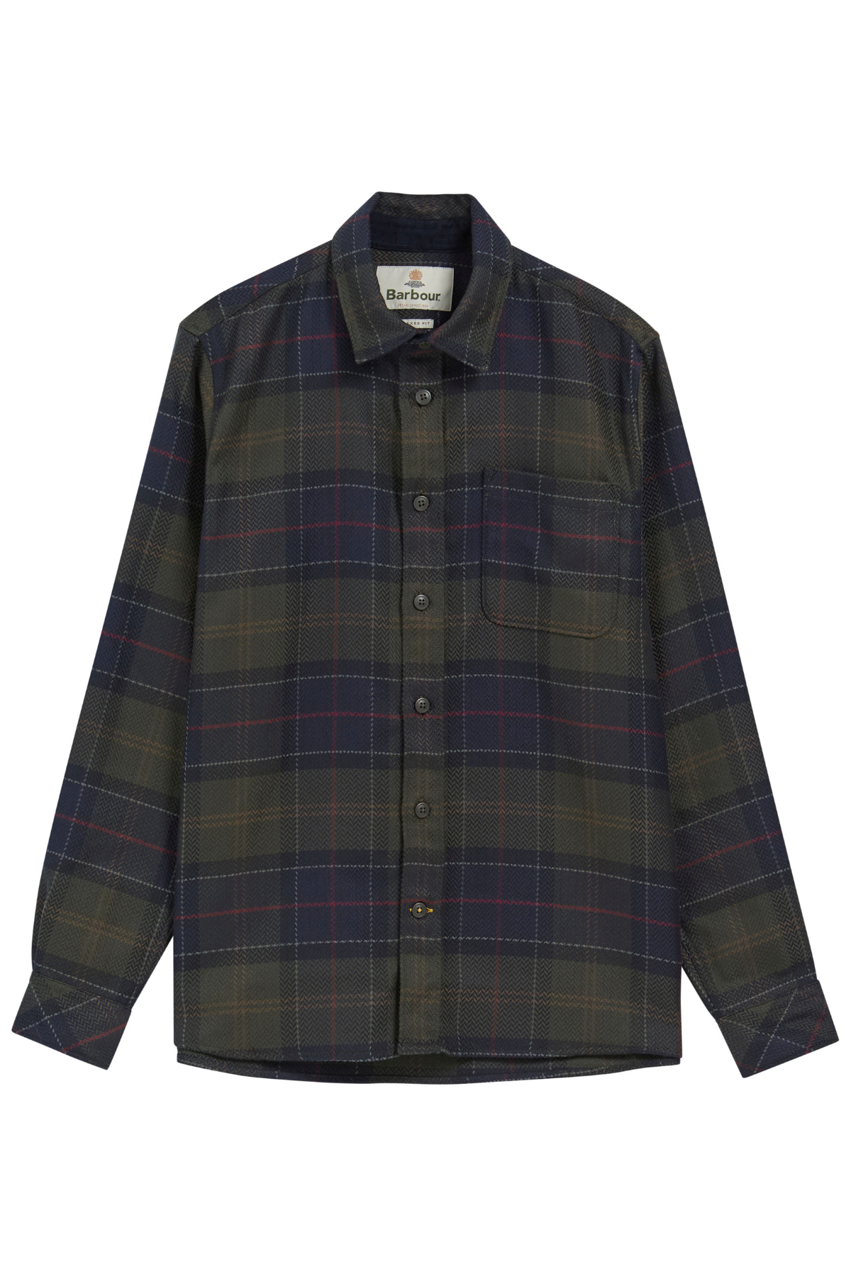 Barbour Fergus Relaxed Tartan Gömlek TN43 Shadow Classic Tartan