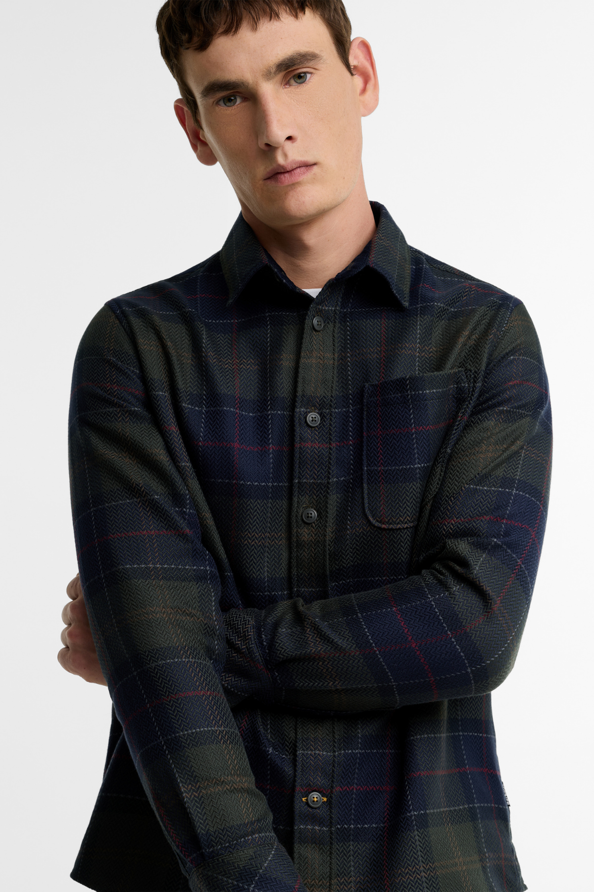 Barbour Fergus Relaxed Tartan Gömlek TN43 Shadow Classic Tartan