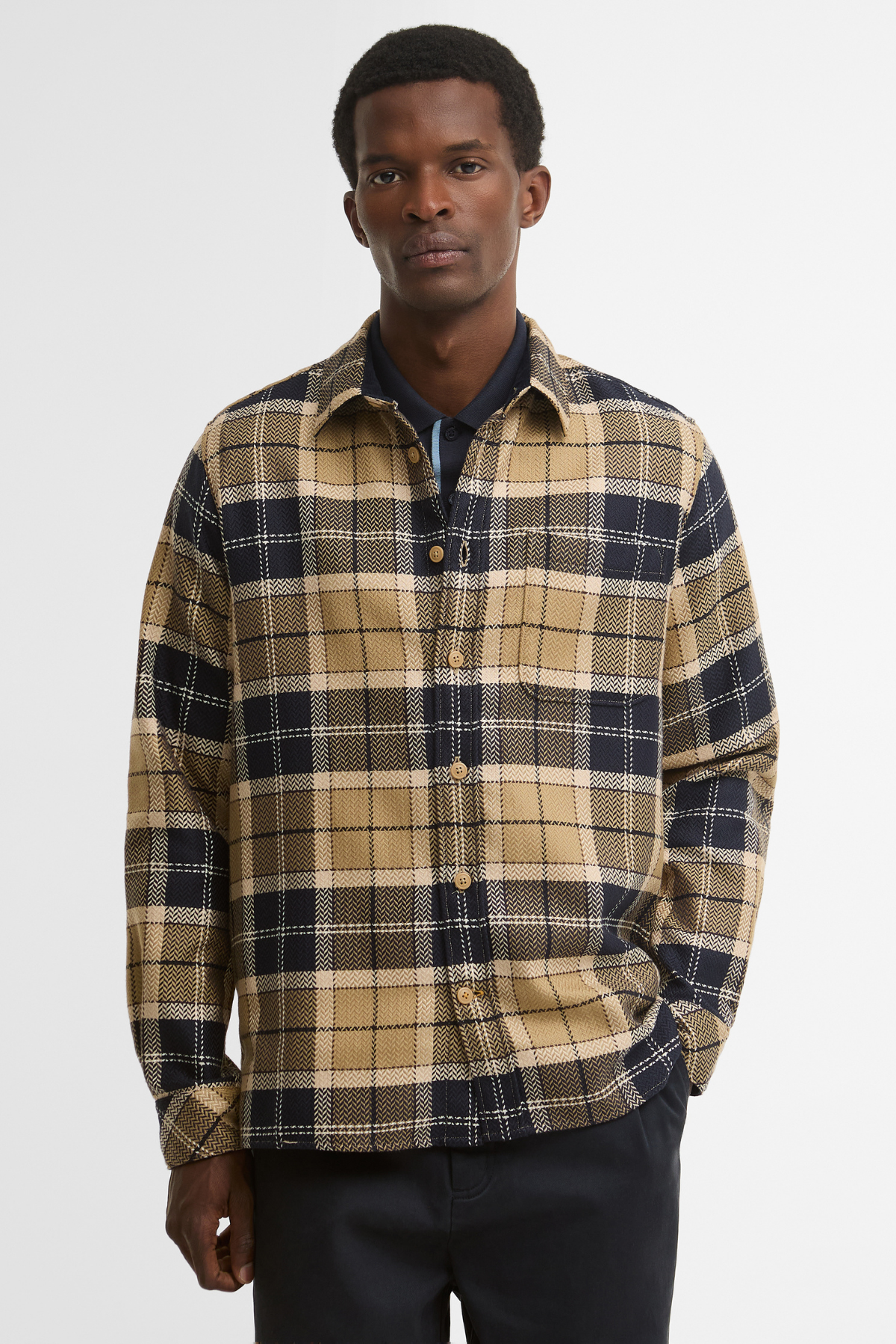 Barbour Fergus Relaxed Tartan Gömlek TN39 Birchwood Dress Tartan