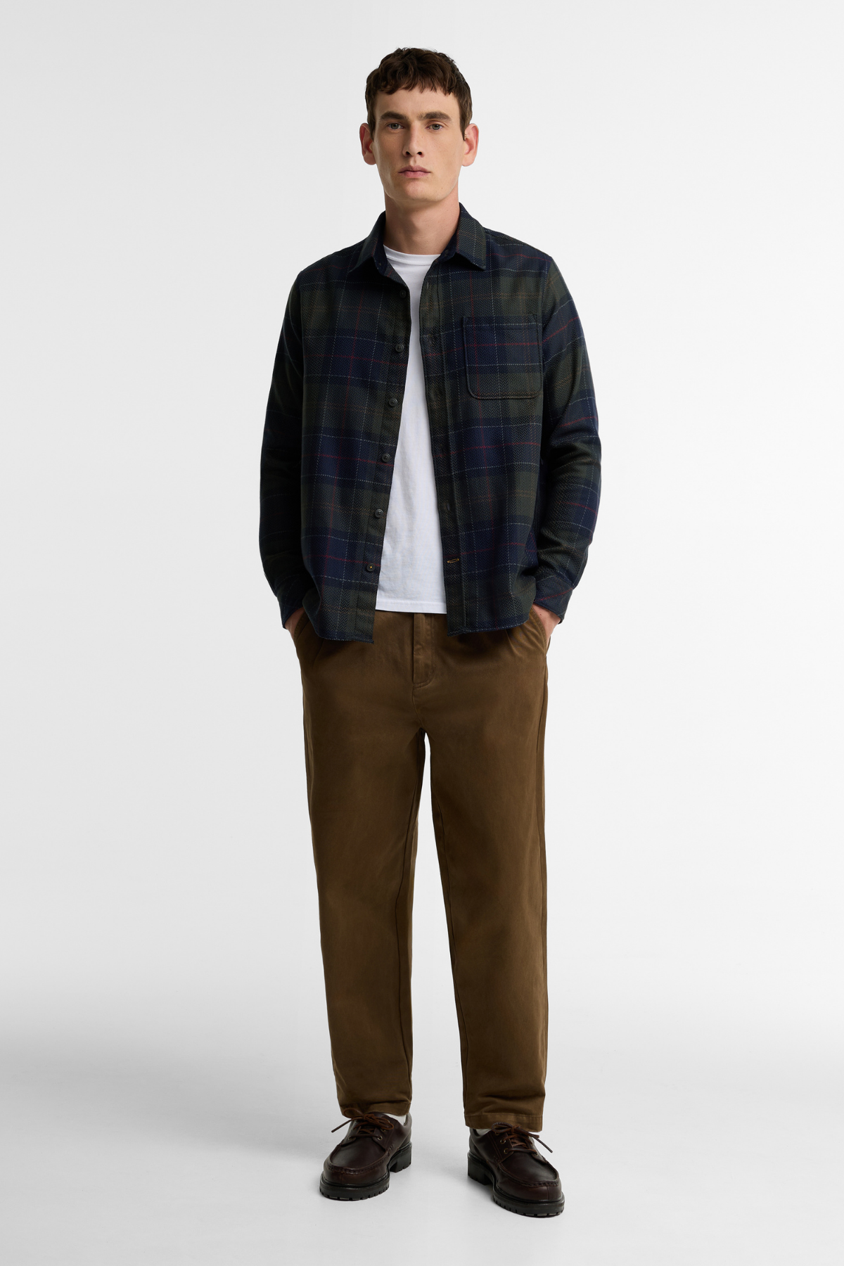 Barbour Fergus Relaxed Tartan Gömlek TN43 Shadow Classic Tartan