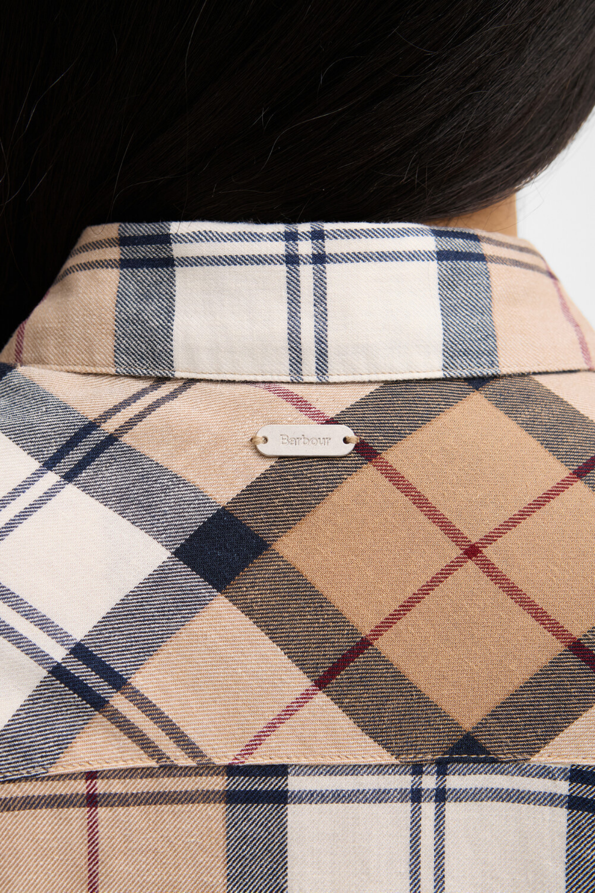 Barbour Fern Midi Elbise BR37 Hessian Tartan