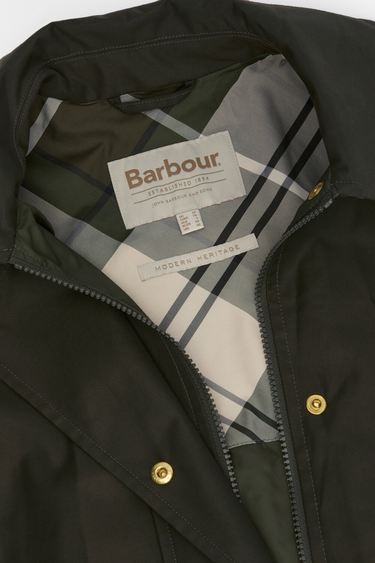 Barbour Fia Showeproof Ceket SG71 Sage/Ancient Poplar