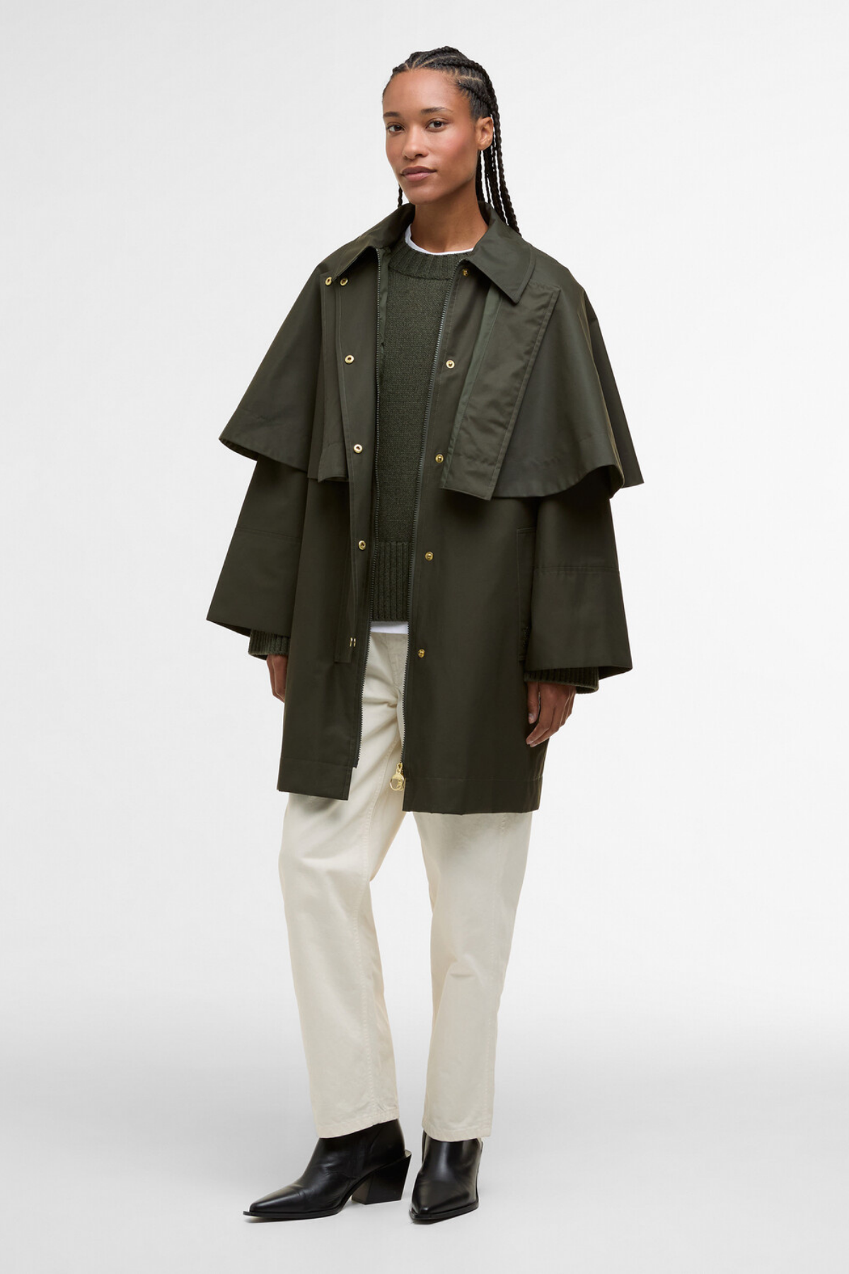 Barbour Fia Showeproof Ceket SG71 Sage/Ancient Poplar