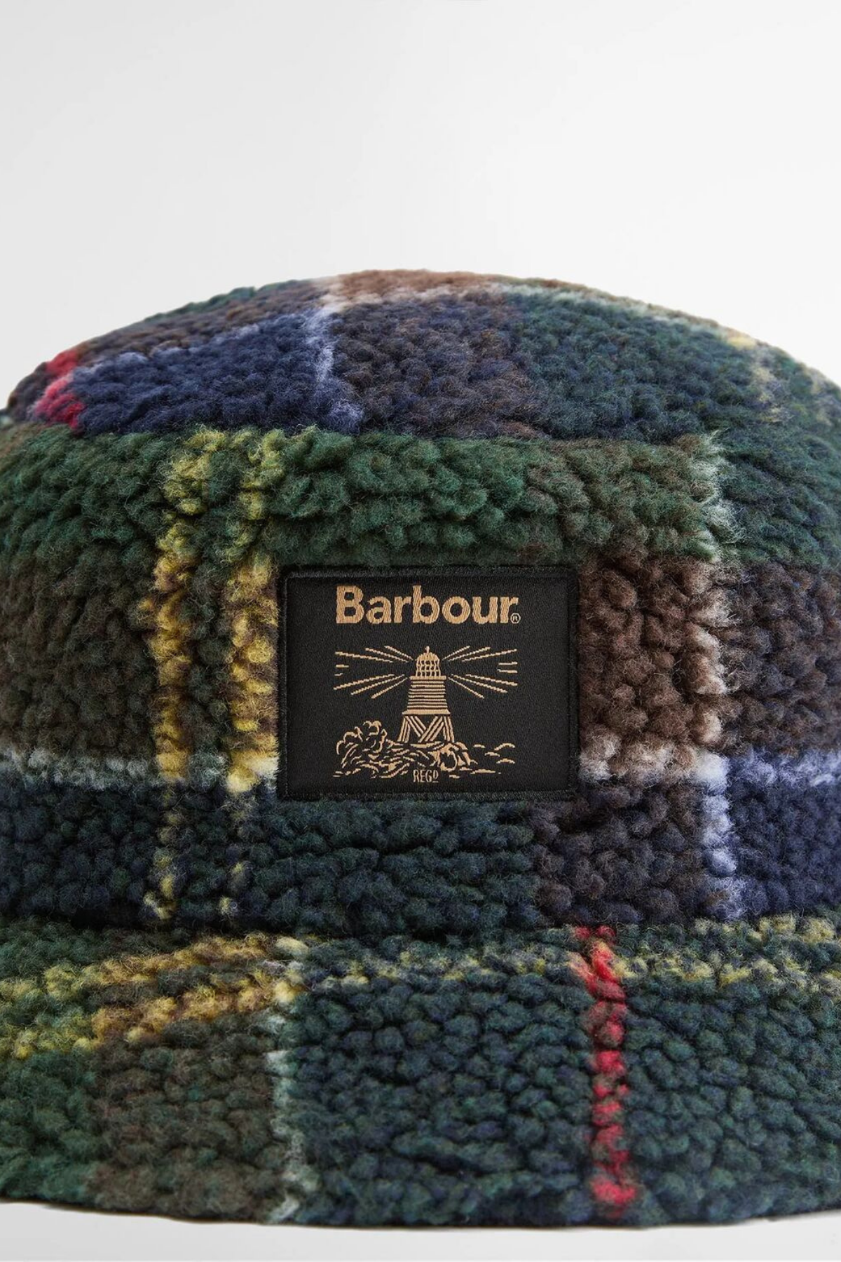 Barbour Field Fleece Bucket Şapka OL91 Classic Tartan/Black