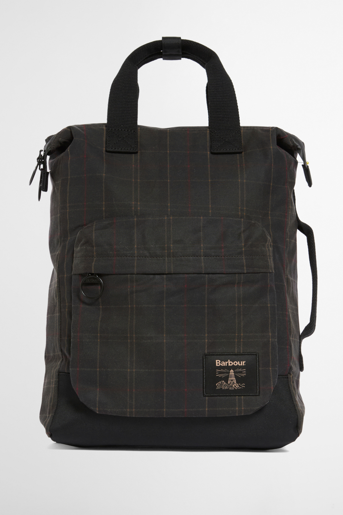 Barbour Field Tartan Yağlı Sırt Çantası OL91 Dark Classic Tartan