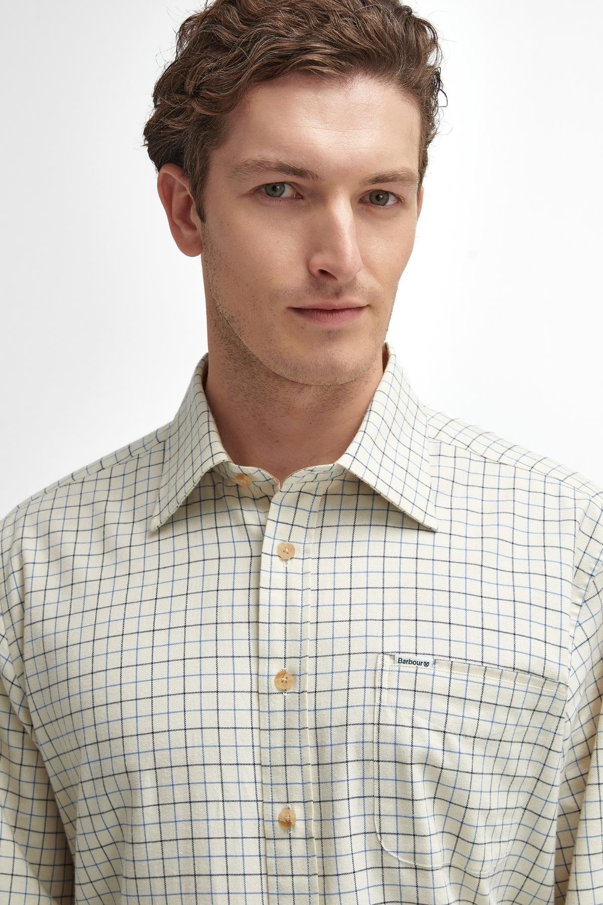 Barbour Field Tattersall Gömlek BL33 Blue