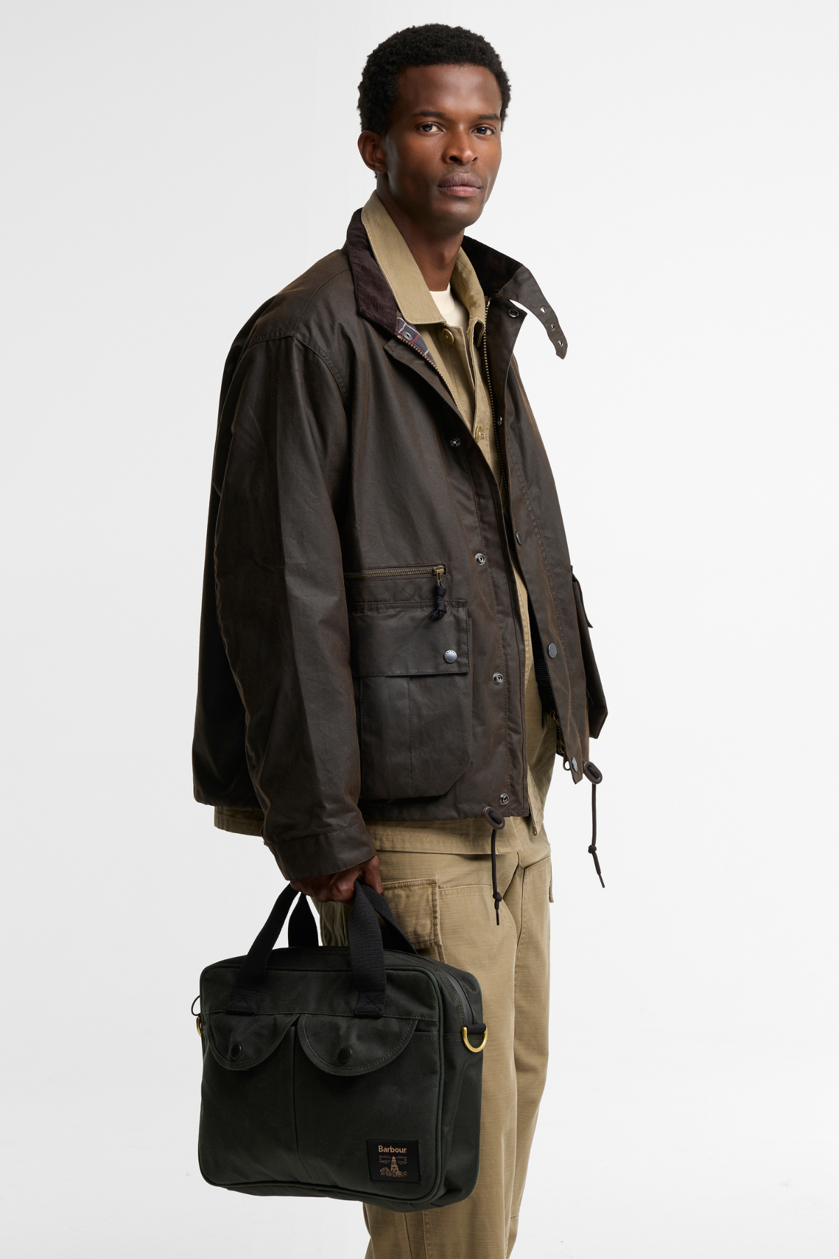 Barbour Field Yağlı Çapraz Çanta SG91 Sage