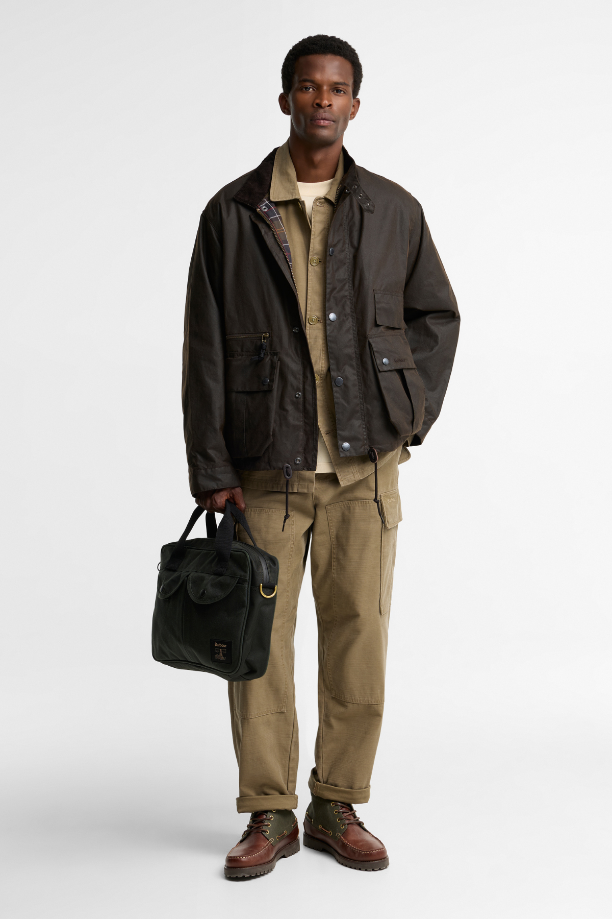 Barbour Field Yağlı Çapraz Çanta SG91 Sage