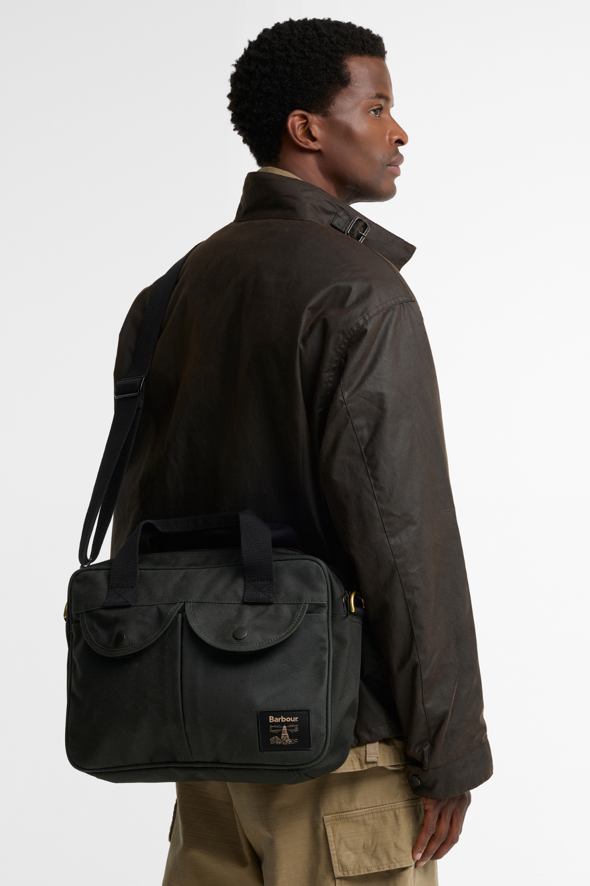 Barbour Field Yağlı Çapraz Çanta SG91 Sage