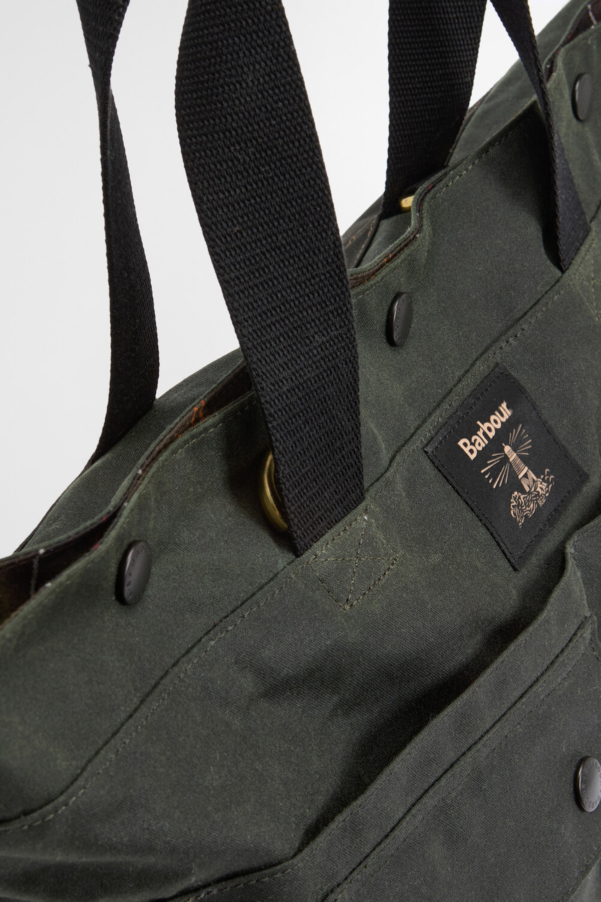 Barbour Field Yağlı Tote Çanta SG91 Sage/Classic