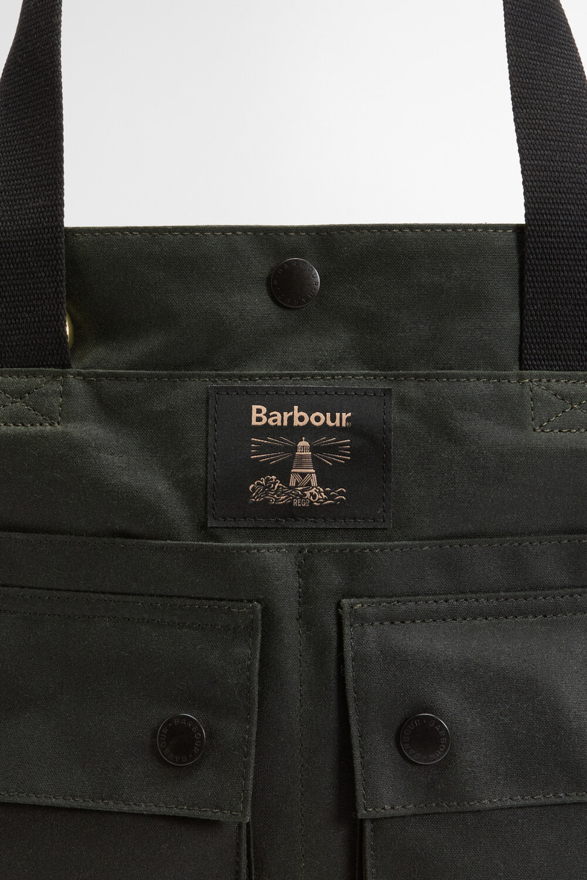 Barbour Field Yağlı Tote Çanta SG91 Sage/Classic