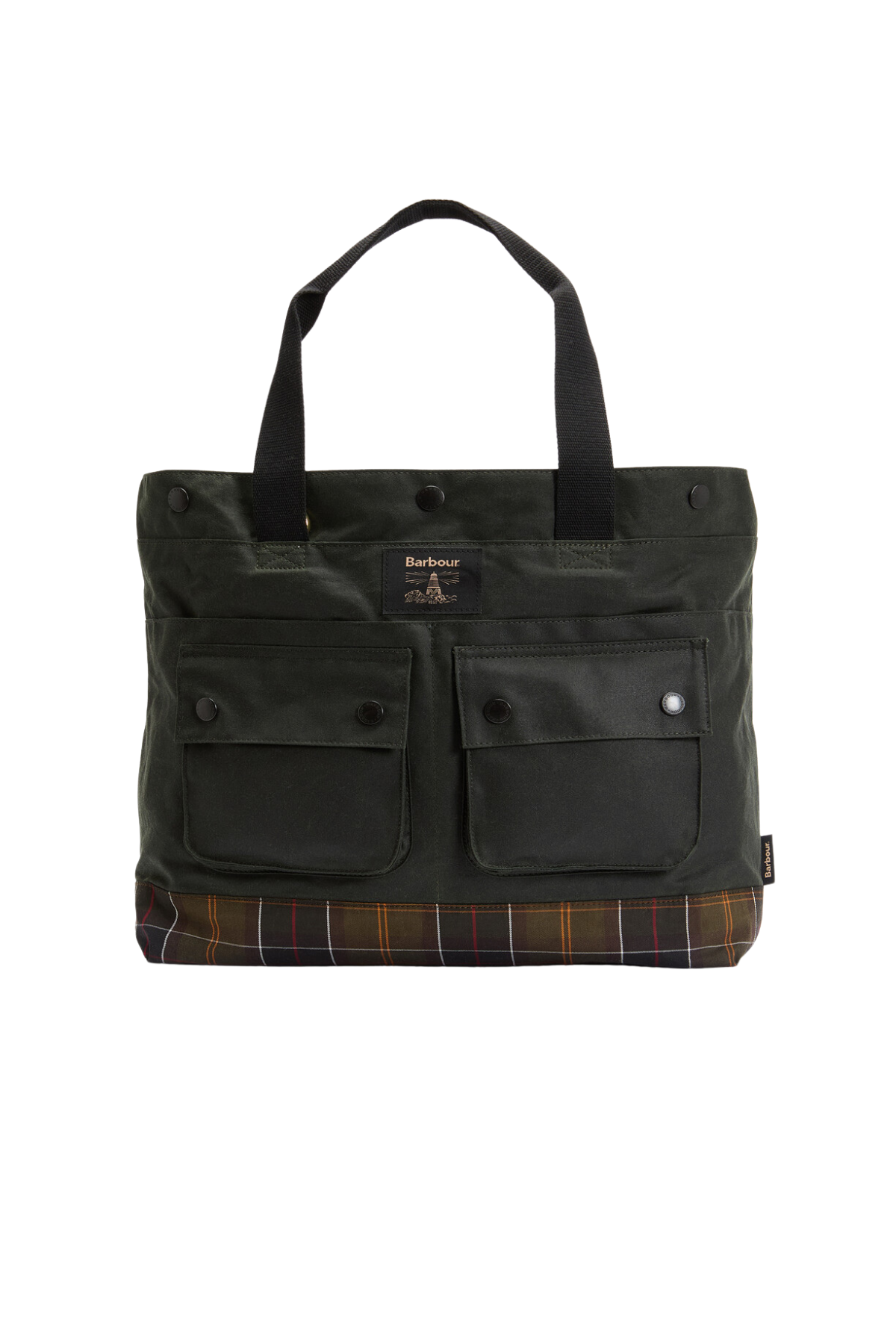 Barbour Field Yağlı Tote Çanta SG91 Sage/Classic