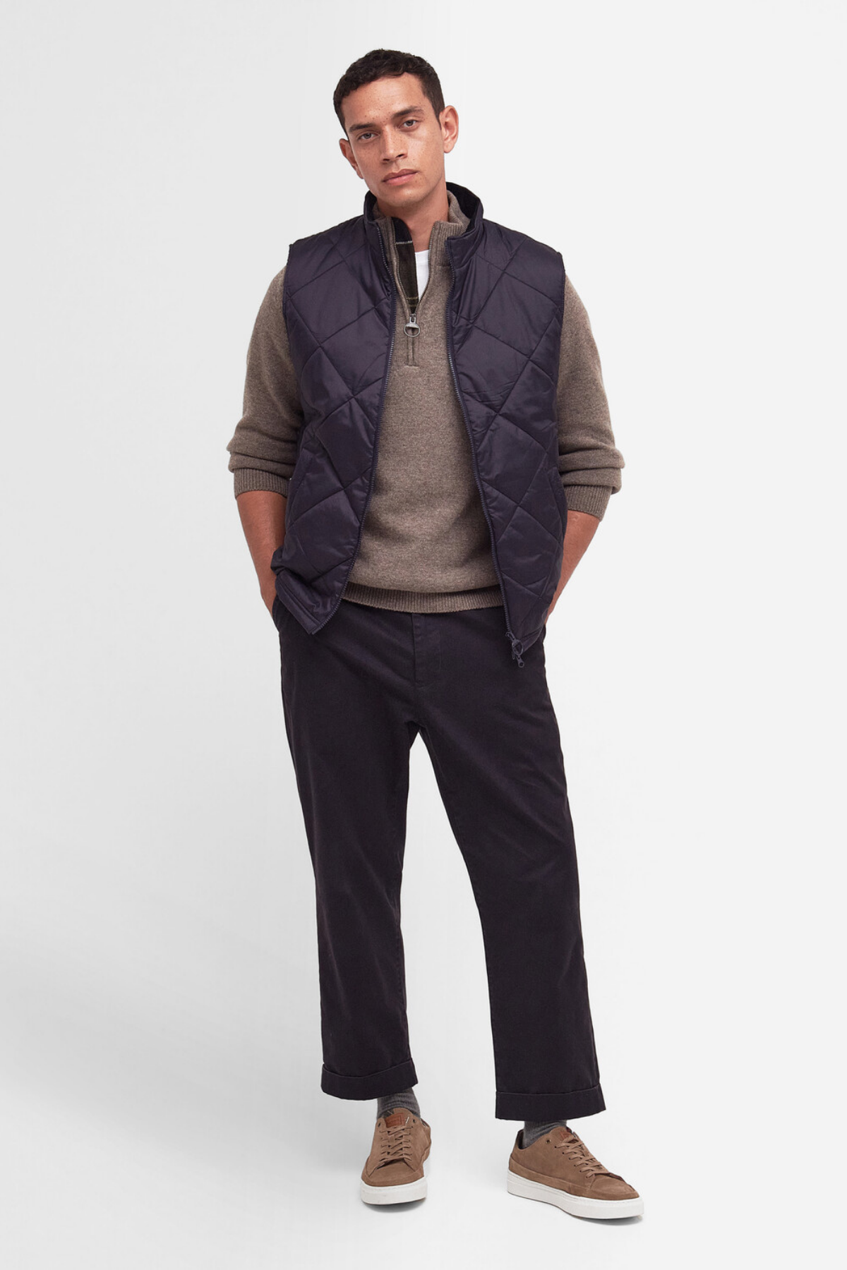 Barbour Finn Kapitone Yelek NY91 Navy