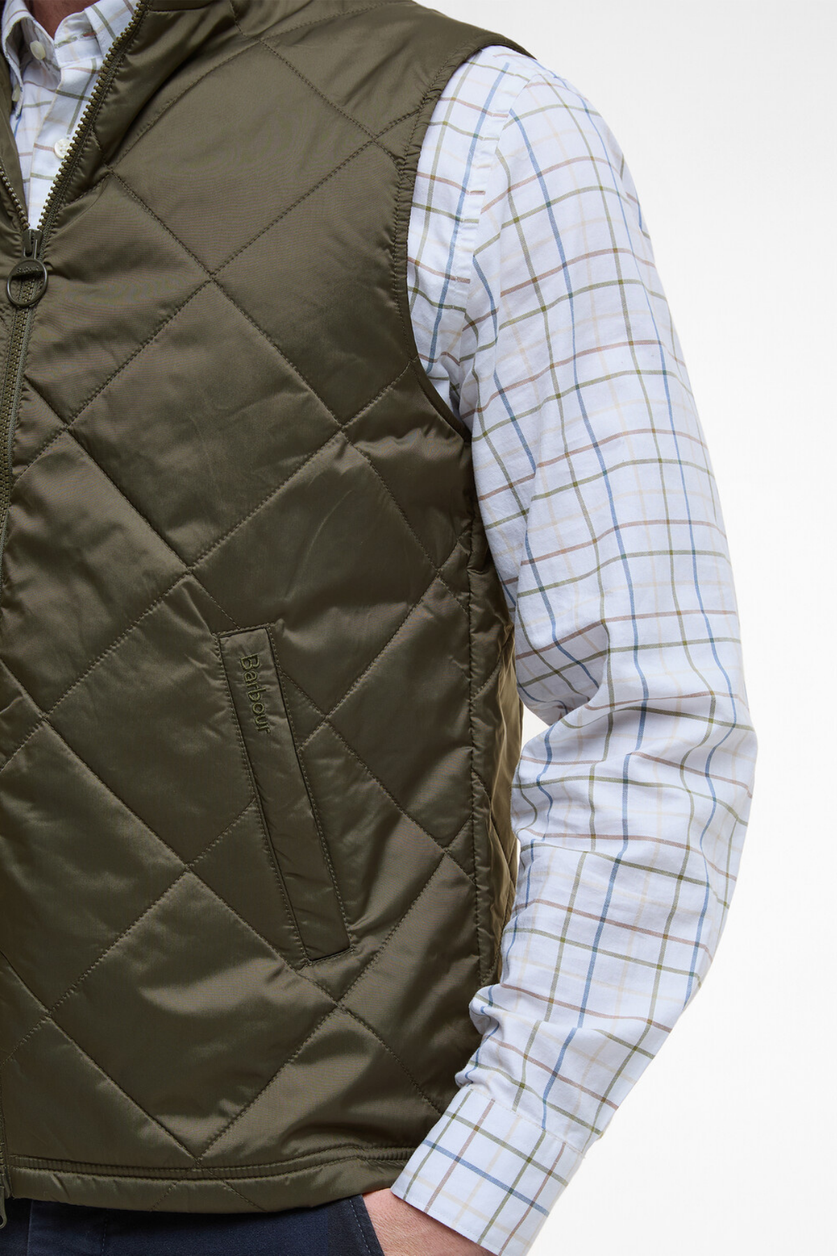 Barbour Finn Kapitone Yelek OL72 Olive