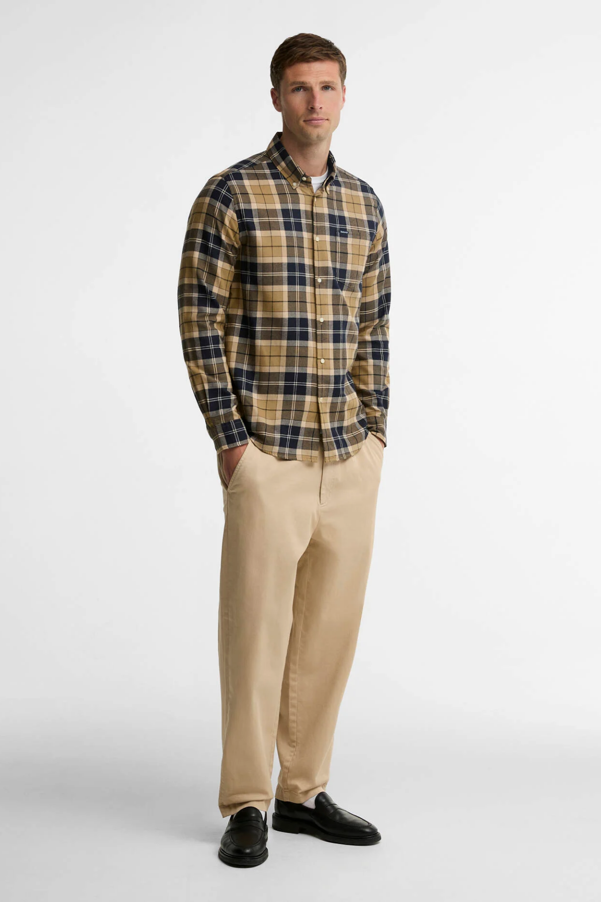 Barbour Fortrose Tailored Tartan Gömlek TN39 Birchwood Dress Tartan