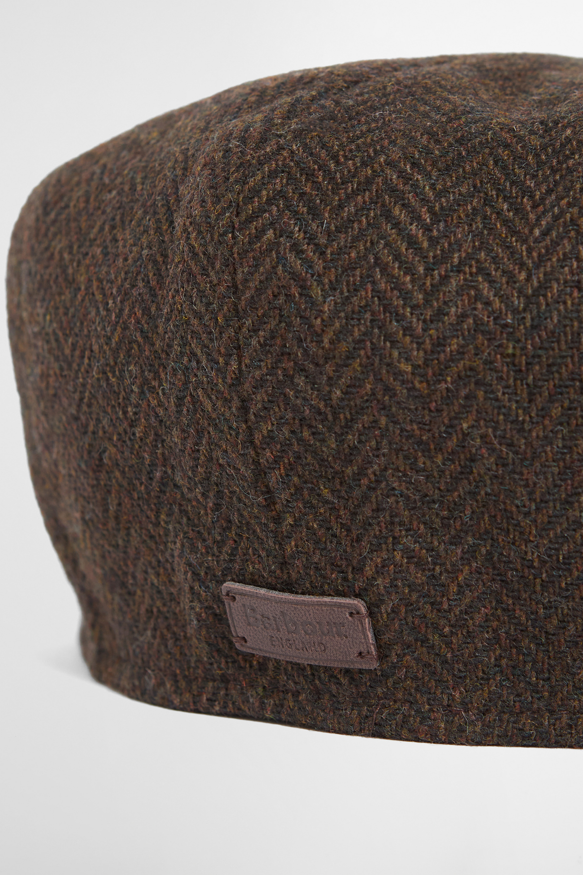 Barbour Fyne Tweed Baker Şapka BR91 Dark Brown