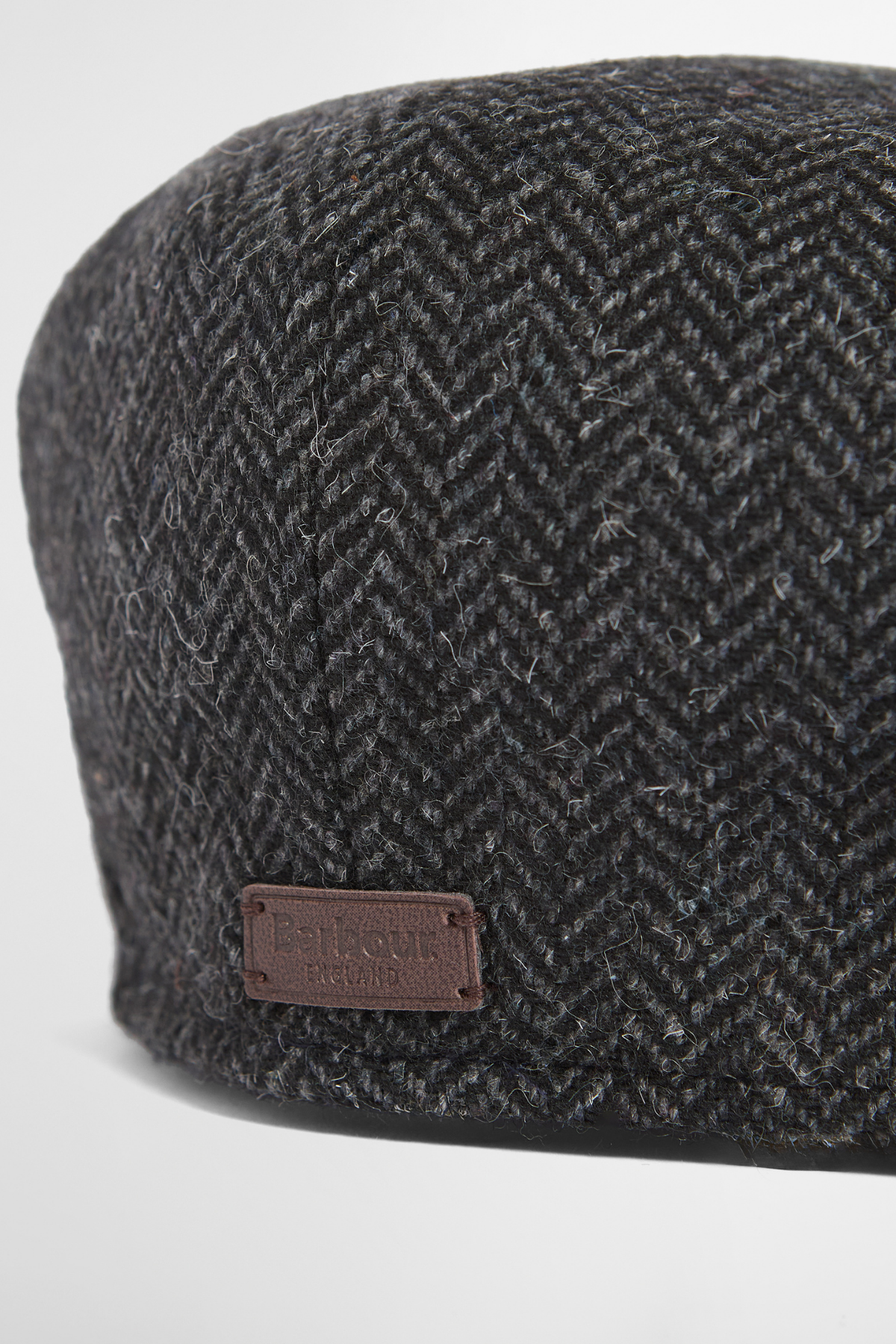 Barbour Fyne Tweed Baker Şapka CH71 Charcoal Grey