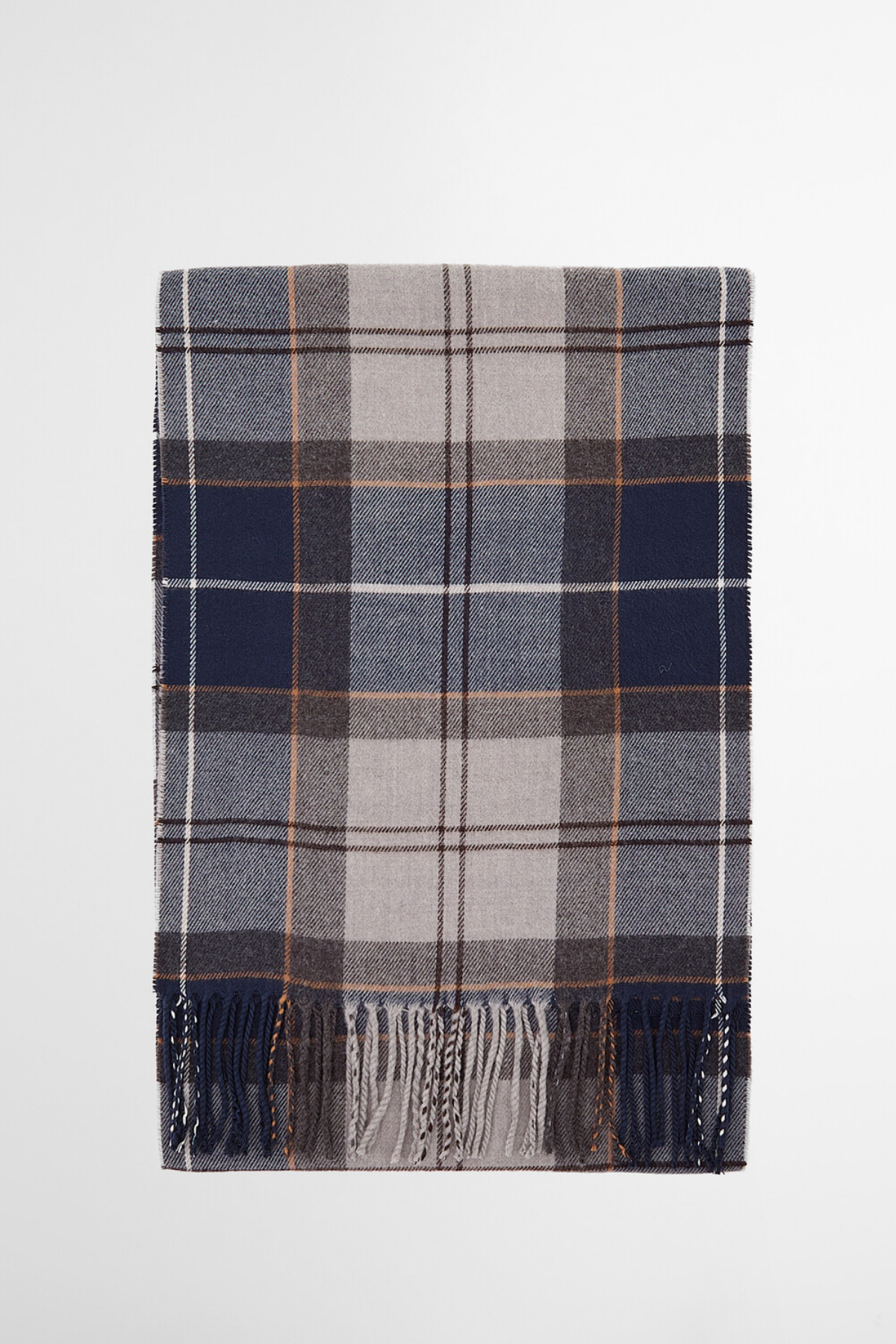 Barbour Galingale Tartan Atkı TN38 Grey Midnight Tartan