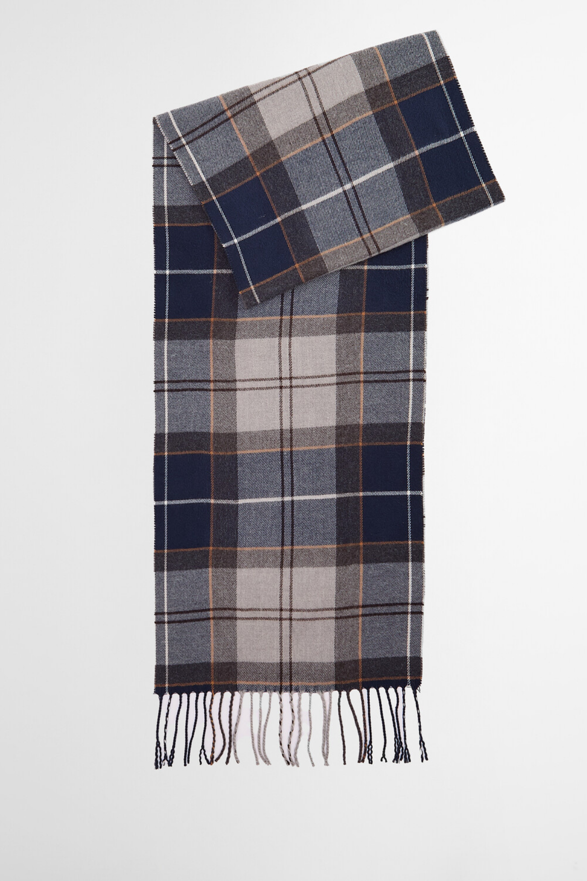 Barbour Galingale Tartan Atkı TN38 Grey Midnight Tartan