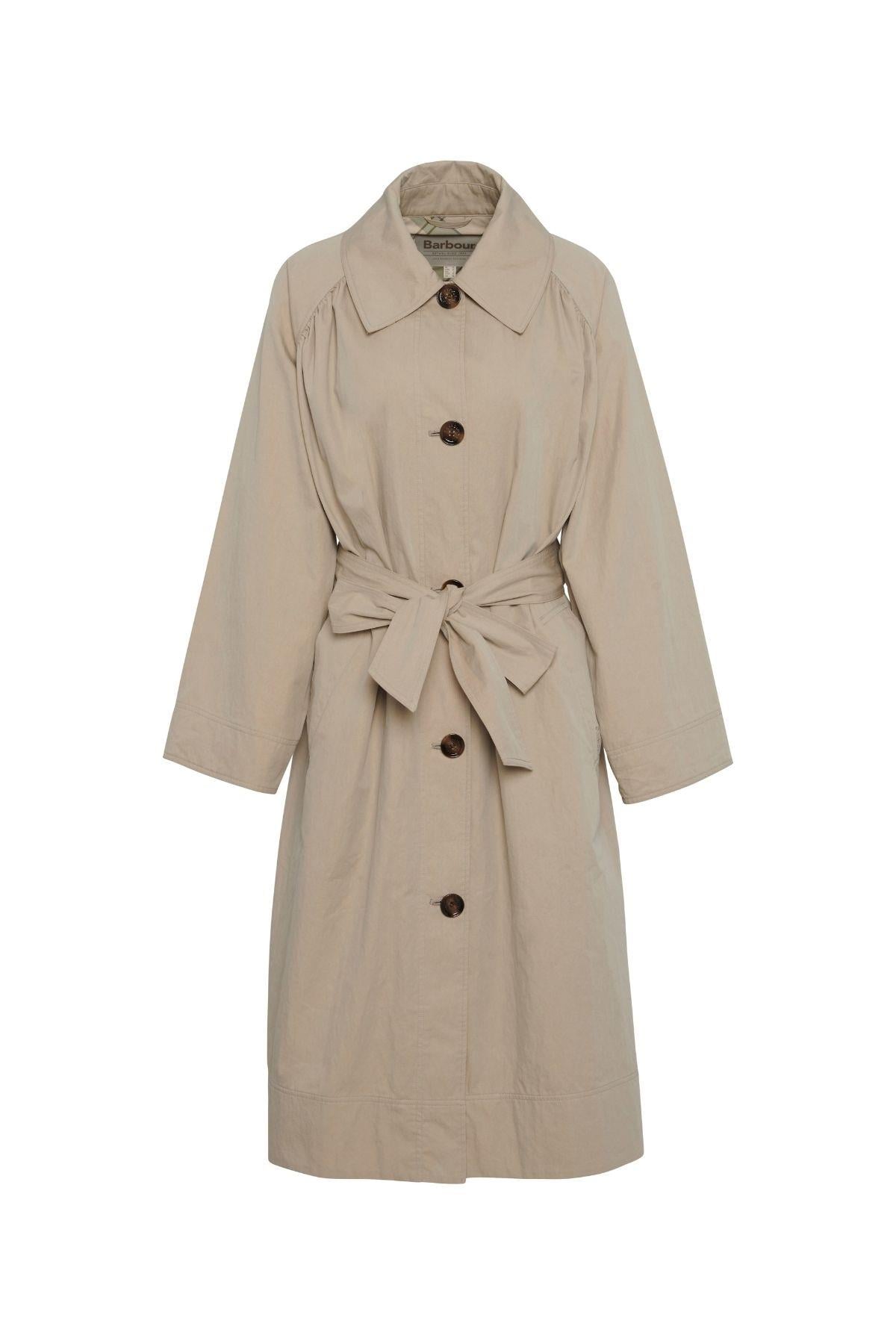 Barbour Garbo Showerproof Trençkot SN11 Light Sand/Rosemary Tartan