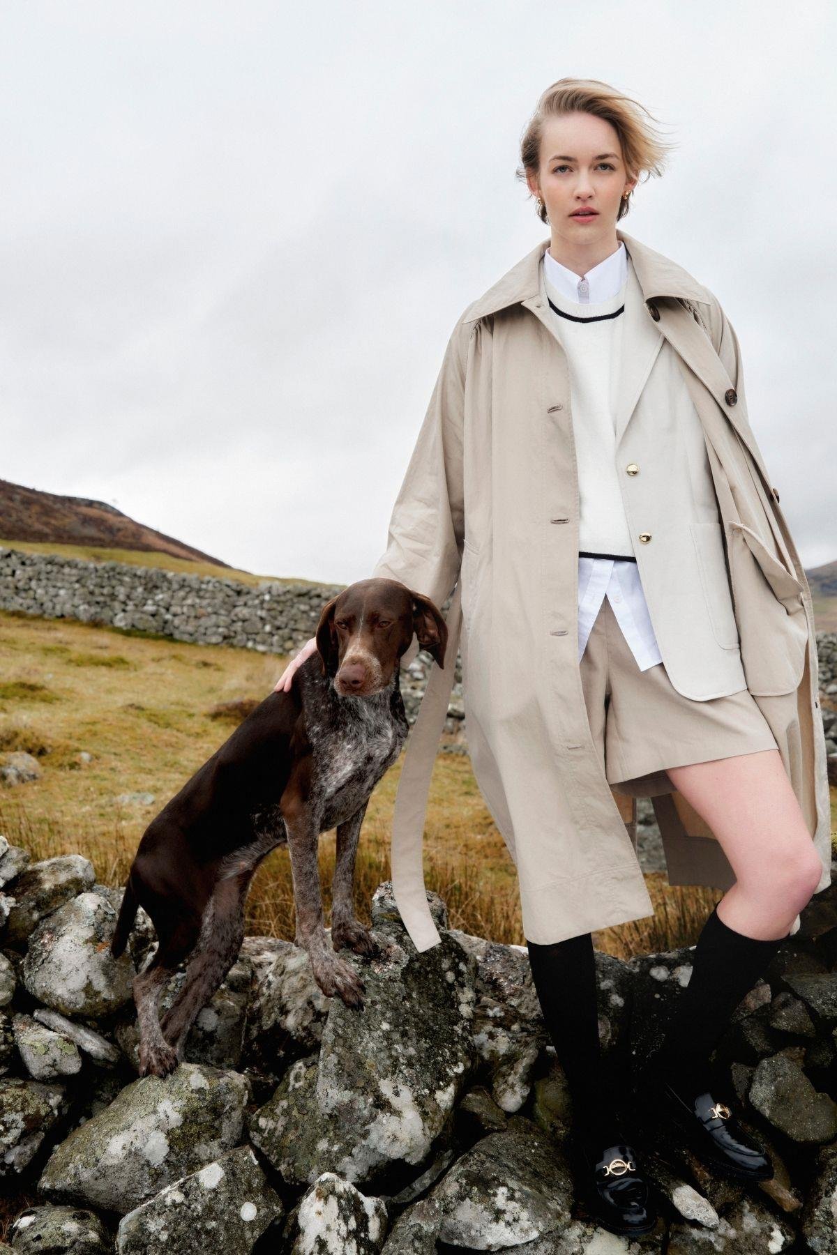 Barbour Garbo Showerproof Trençkot SN11 Light Sand/Rosemary Tartan