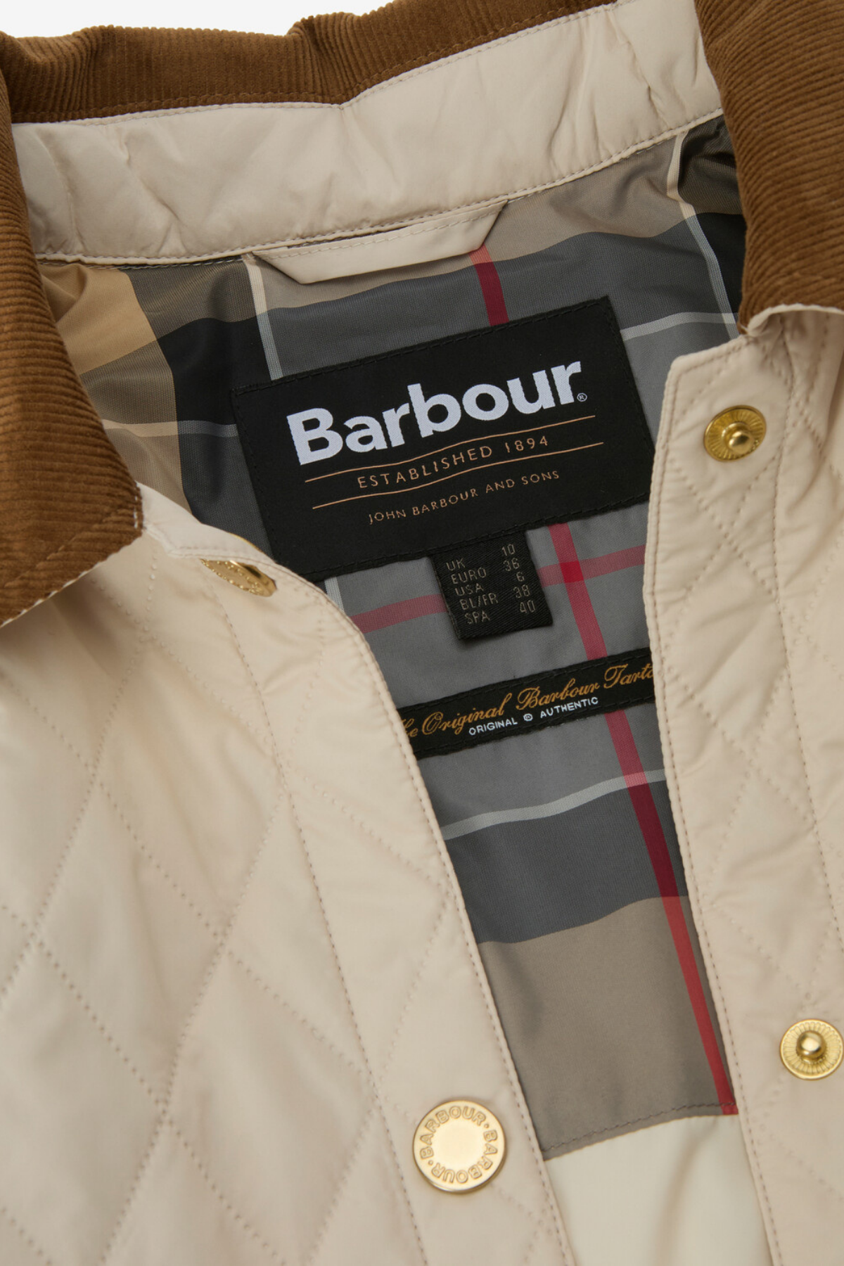 Barbour Goldmire Kapitone Ceket CR11 Jasmine / Dress