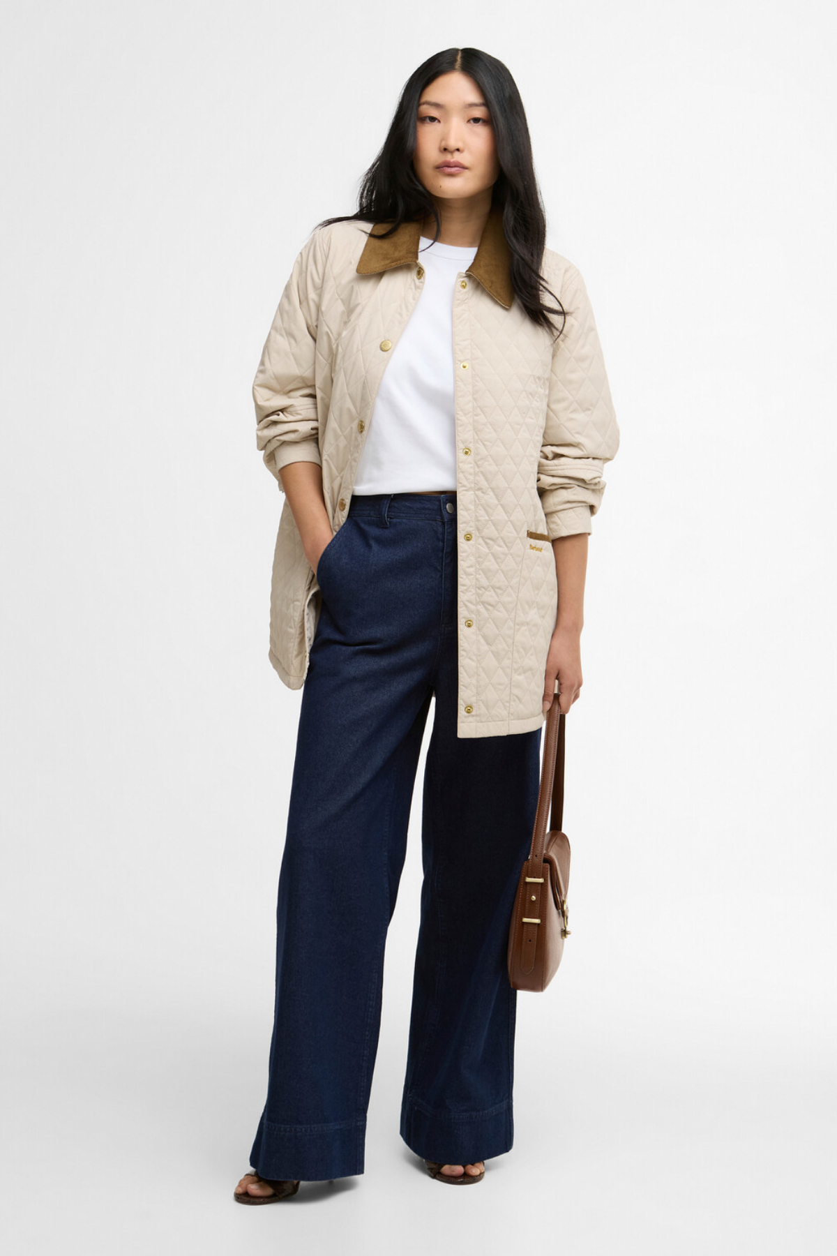 Barbour Goldmire Kapitone Ceket CR11 Jasmine / Dress