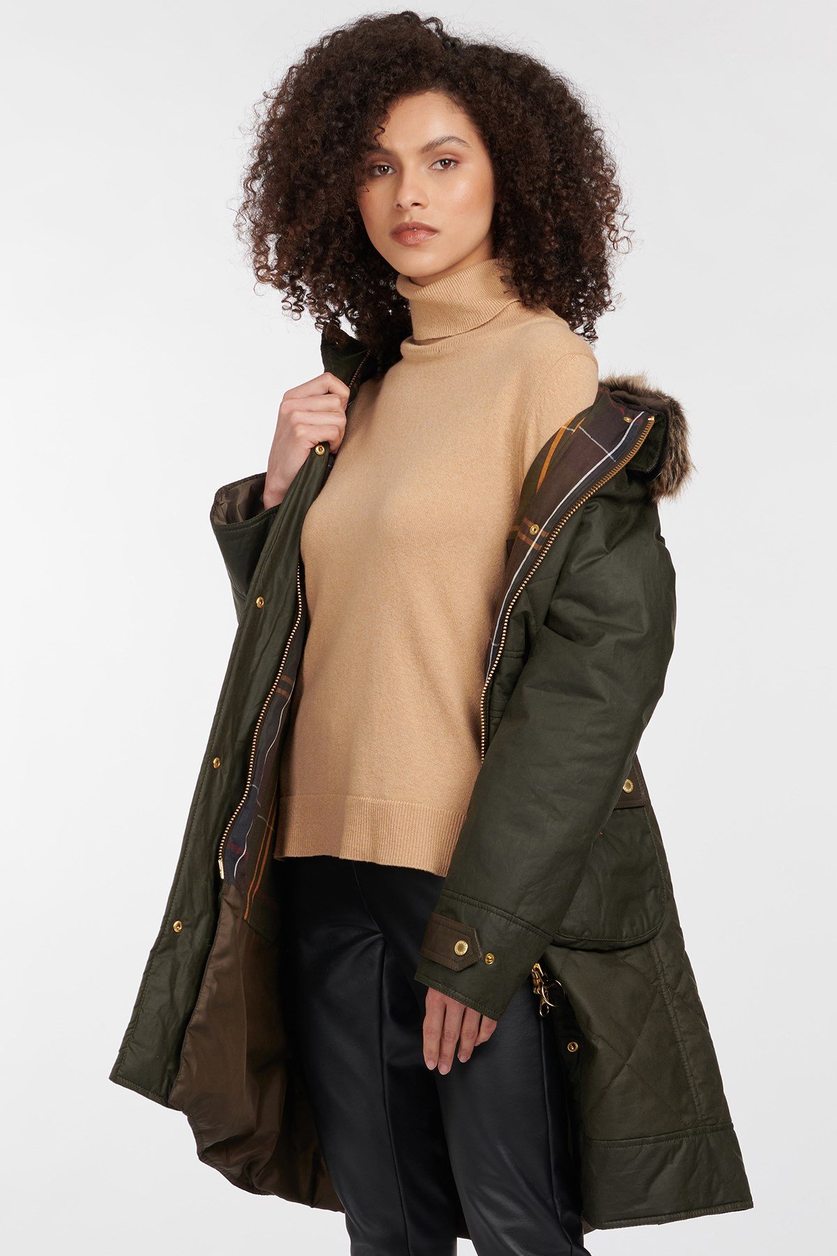 Barbour Golspie Yağlı Ceket Archive Olive/Classic