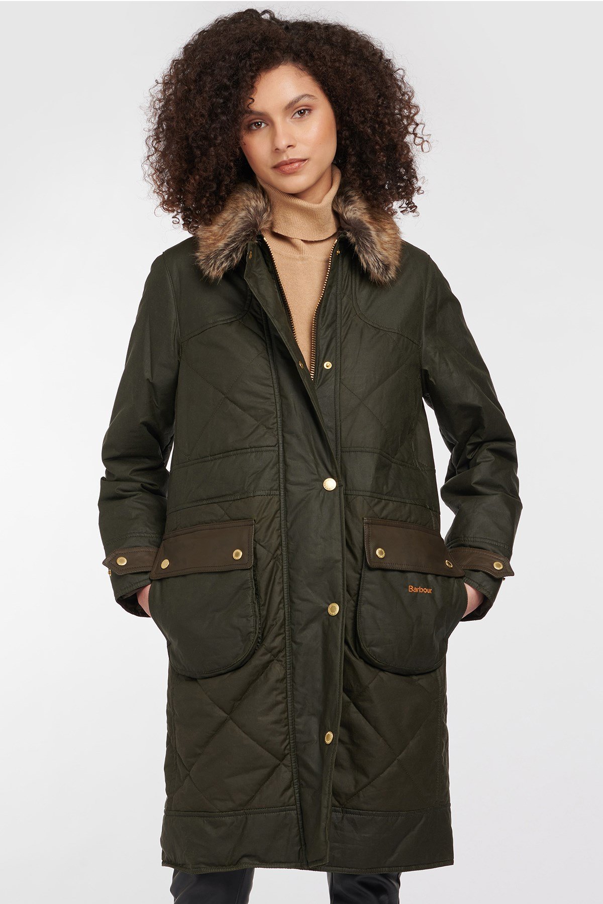 Barbour Golspie Yağlı Ceket Archive Olive/Classic