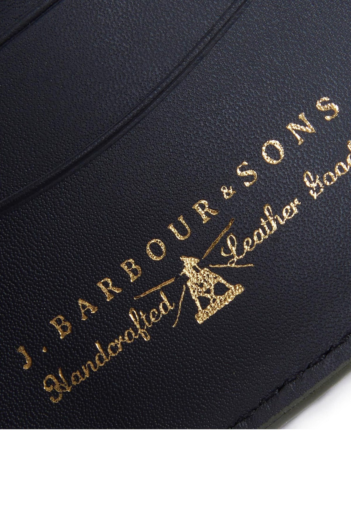 Barbour Grain Leather Billfold Wallet BK11 Black