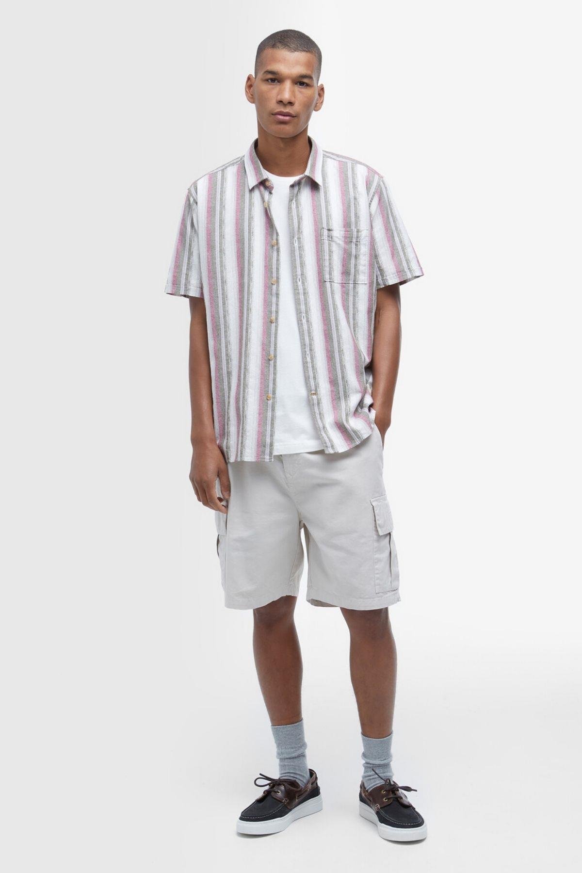 Barbour Grindle Cargo Relaxed Şort BE72 Oatmeal