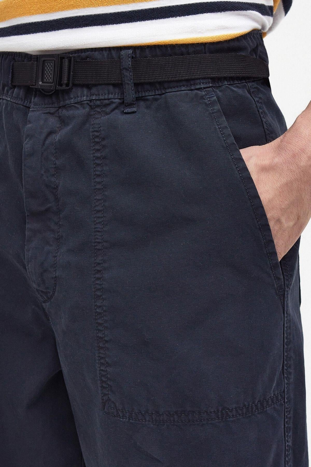 Barbour Grindle Straight-Leg Pantolon NY91 Navy