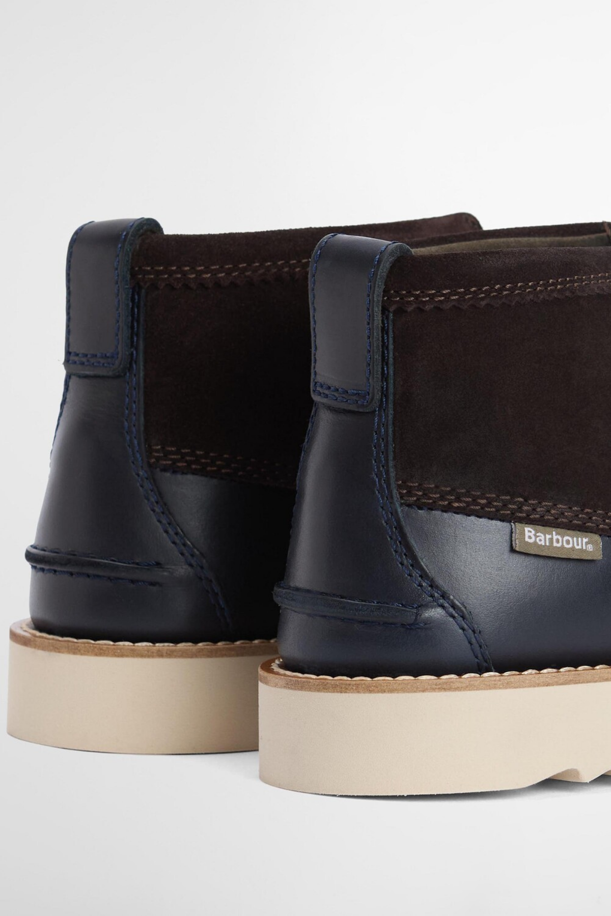 Barbour Hadston Chukka Bot NY94 Navy/Dark Brown