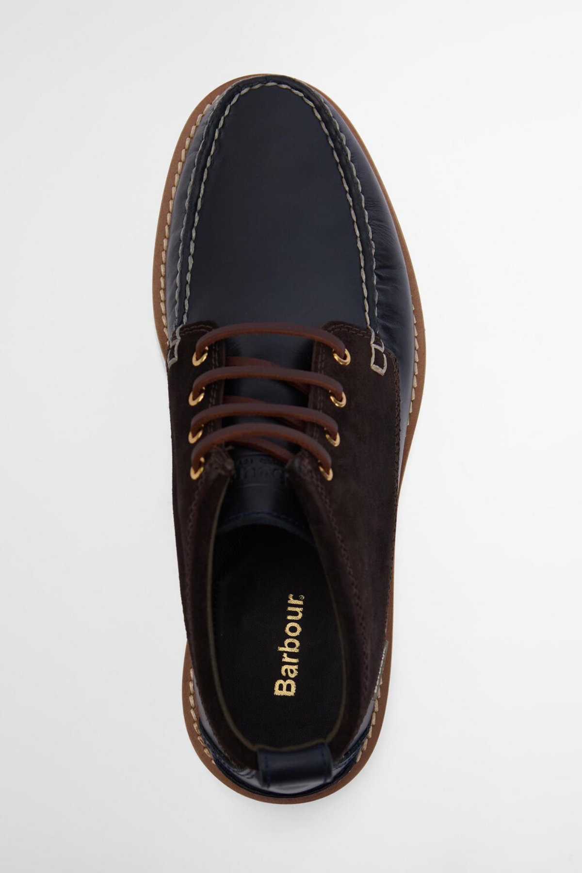 Barbour Hadston Chukka Bot NY94 Navy/Dark Brown