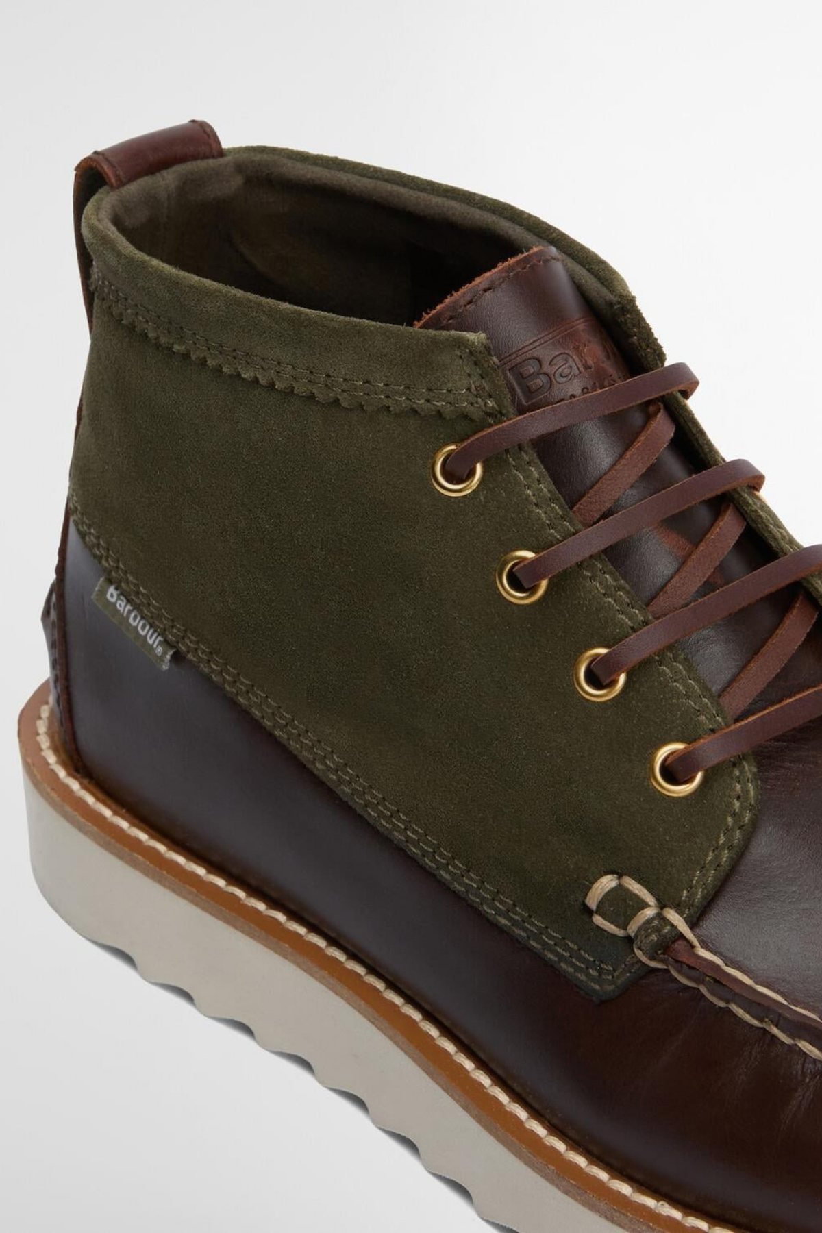 Barbour Hadston Chukka Bot OL32 Olive/Dark Brown