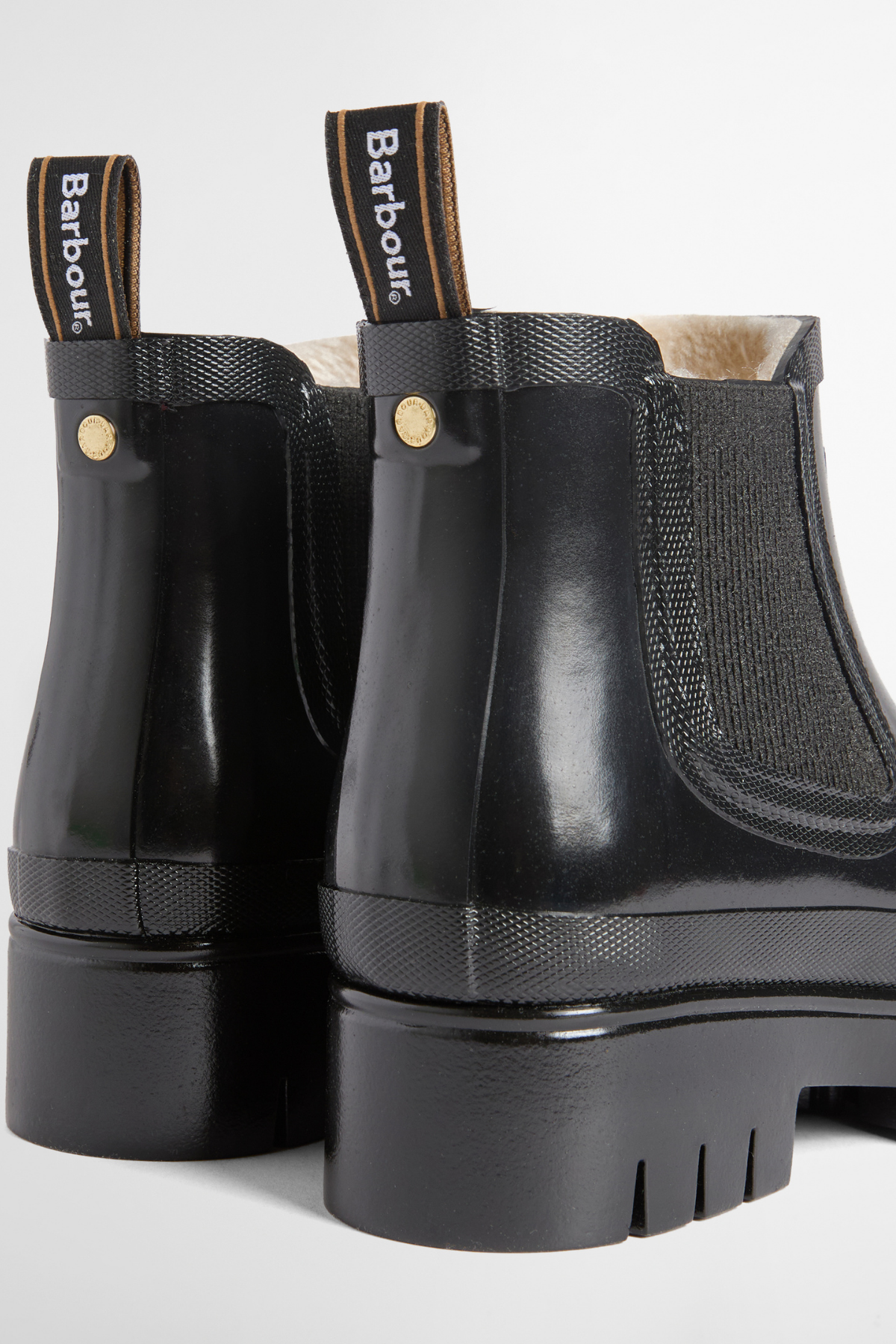 Barbour Halton Yağmur Botu BK12 Black Gloss