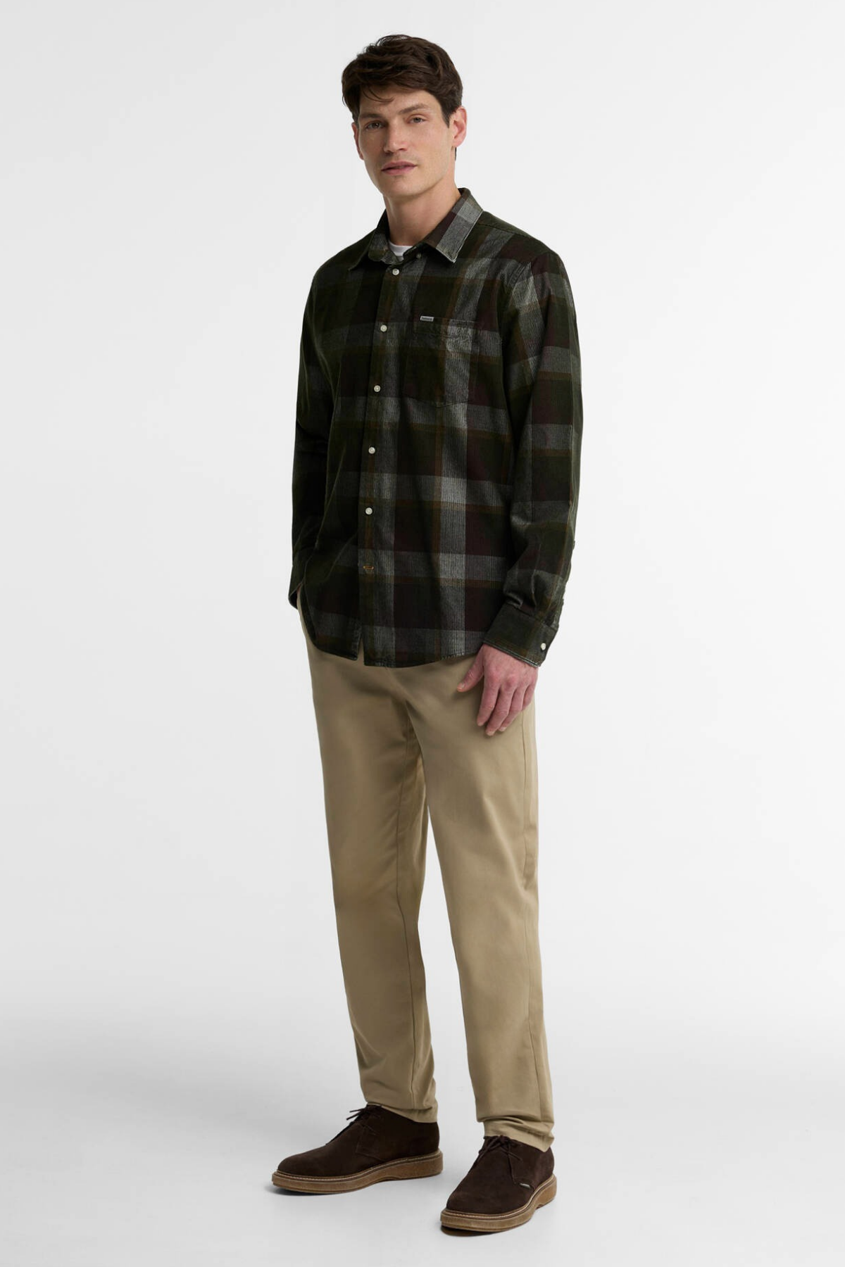 Barbour Harefield Derby Ayakkabı BR97 Choc Suede