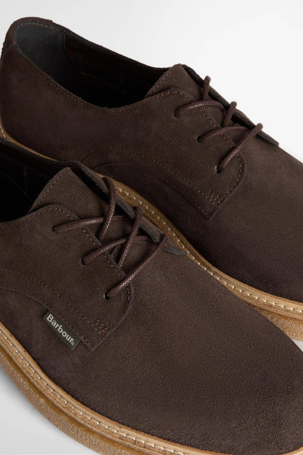 Barbour Harefield Derby Ayakkabı BR97 Choc Suede