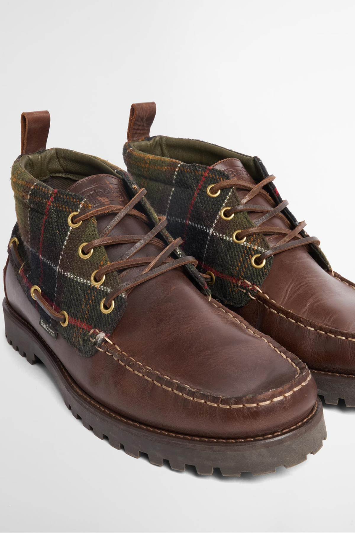 Barbour Harle Mid Chukka Bot BR74  Brown Classic Tartan