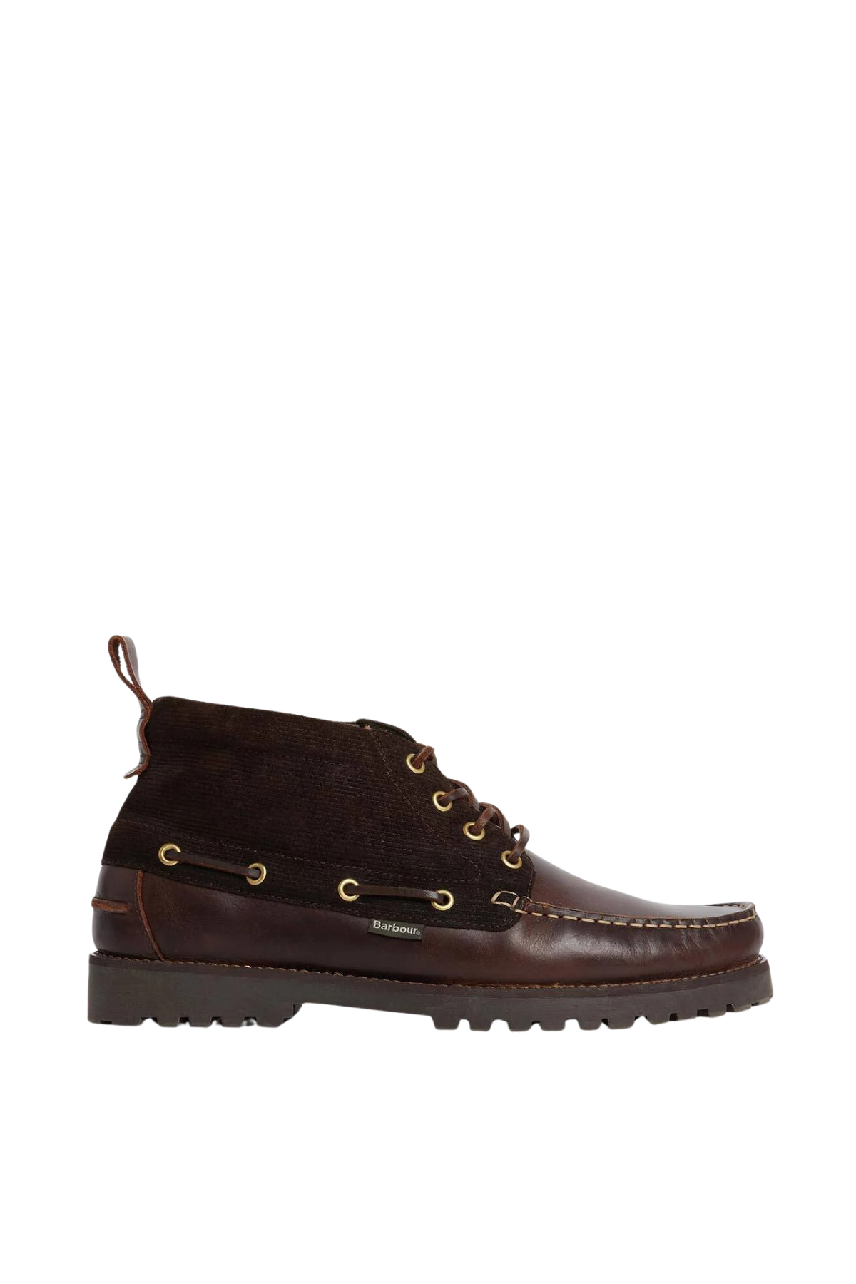 Barbour Harle Mid Chukka Bot BR98 Dk Brown Brown Cord