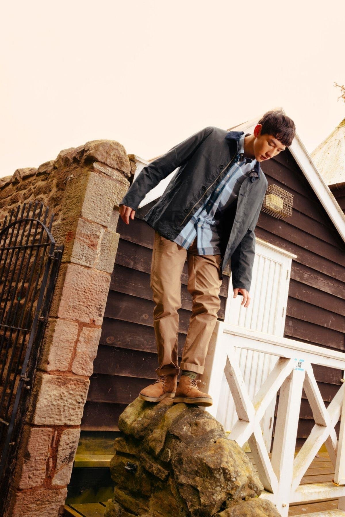 Barbour Harris Tailored Gömlek TN22 Berwick Blue
