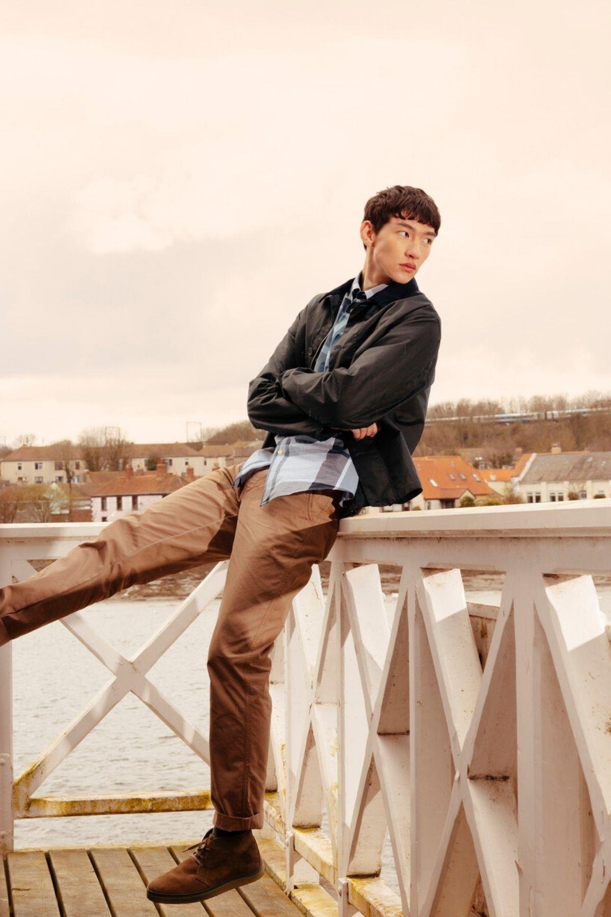 Barbour Harris Tailored Gömlek TN22 Berwick Blue