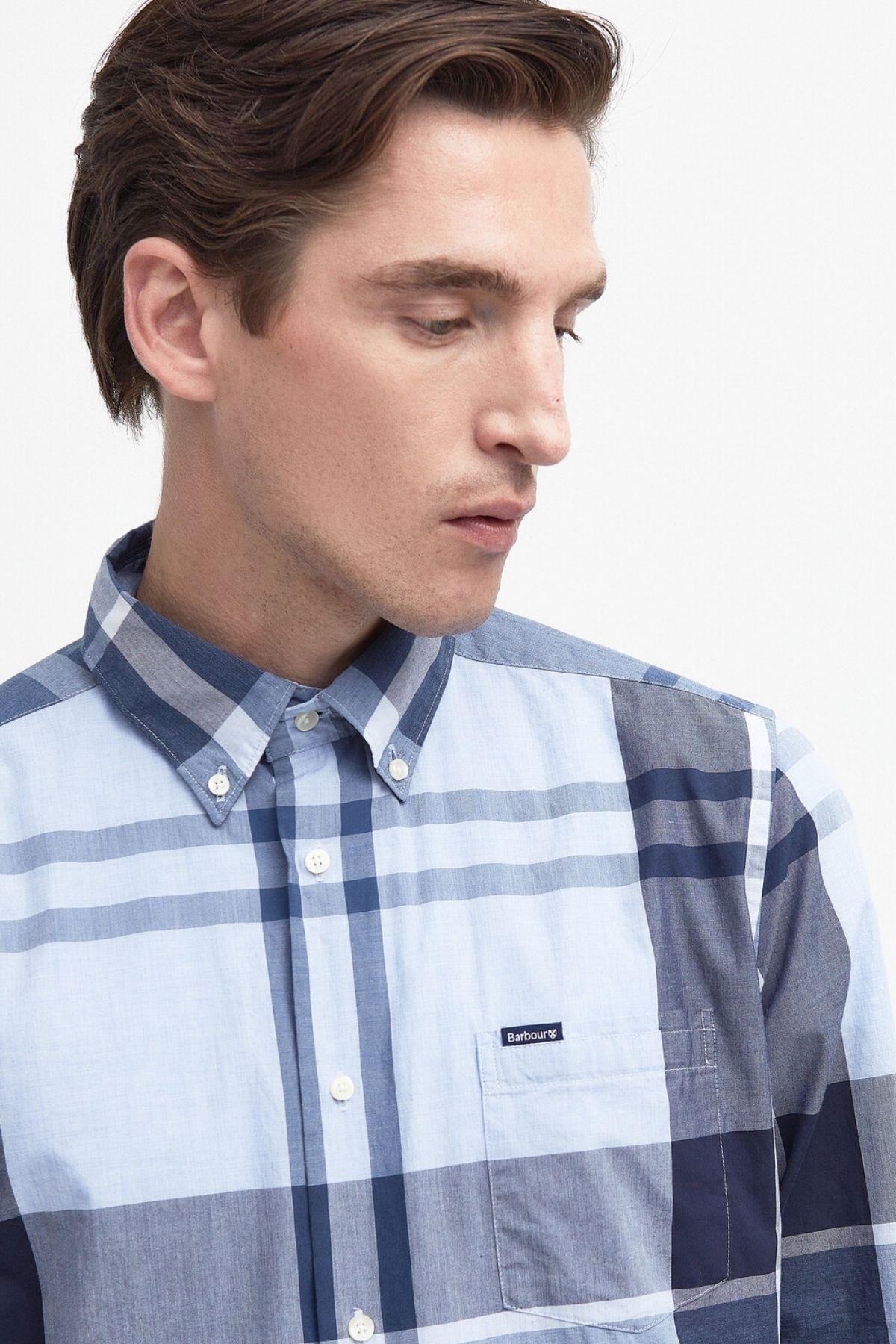 Barbour Harris Tailored Gömlek TN22 Berwick Blue