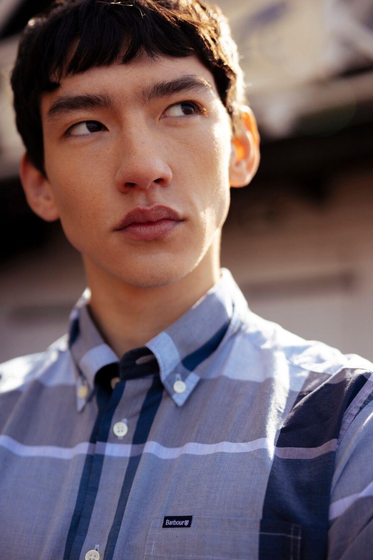 Barbour Harris Tailored Gömlek TN22 Berwick Blue